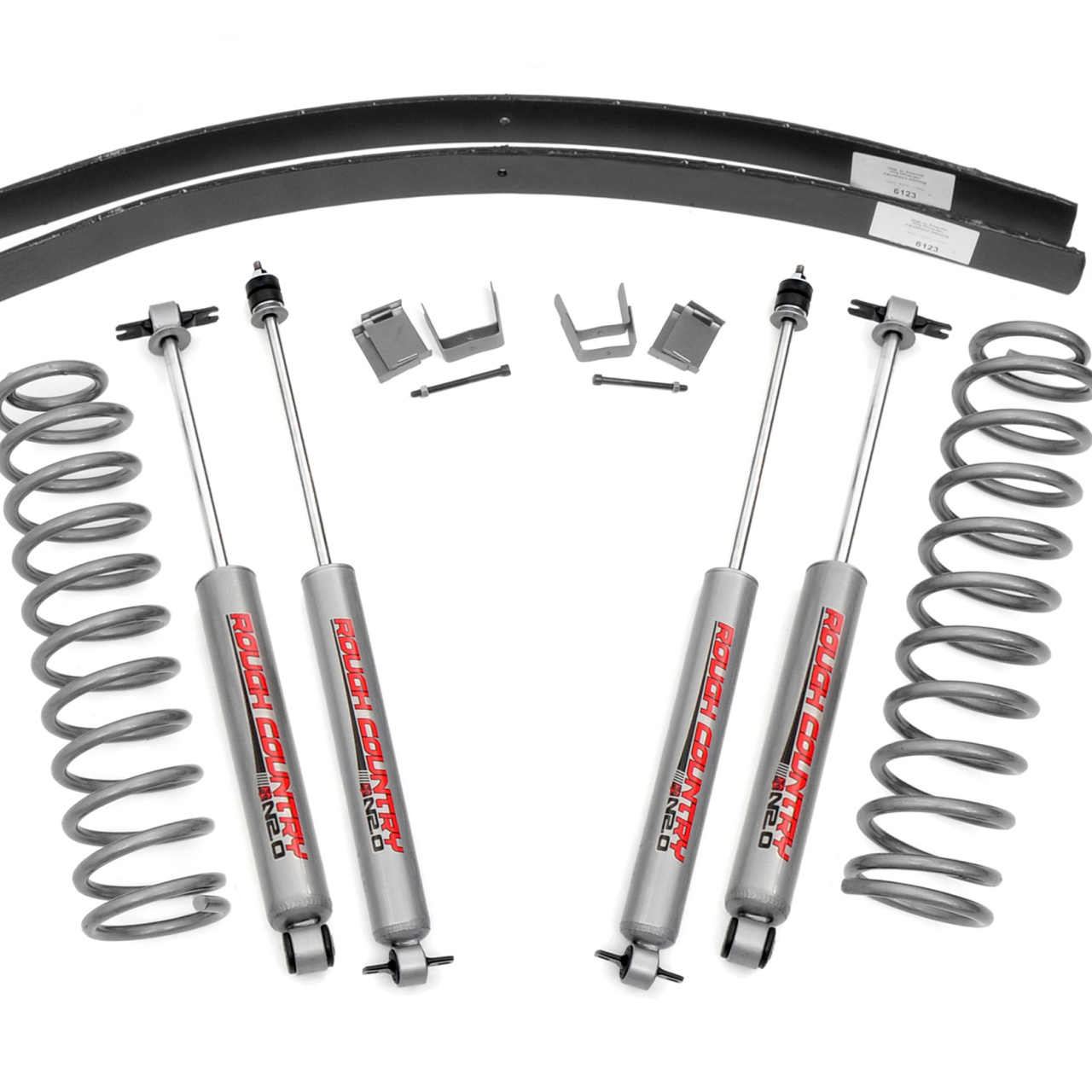 3'' Rough Country Lift Kit zawieszenie - Jeep Cherokee XJ