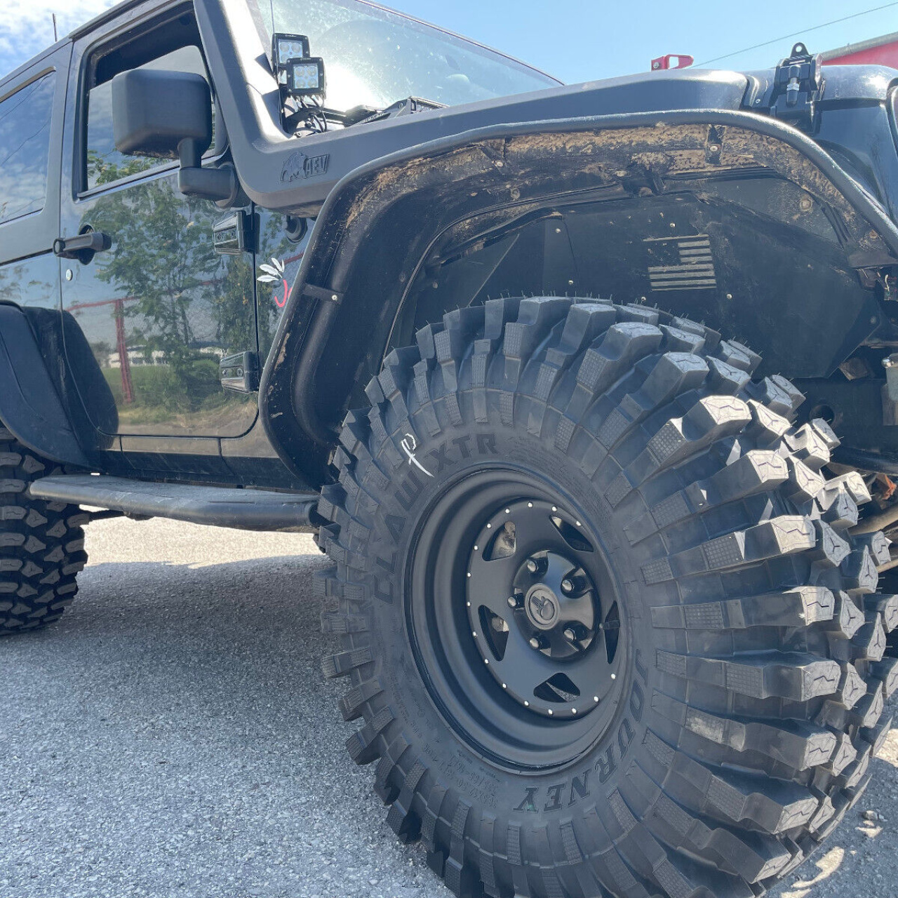 FELGI STALOWE CZARNY MAT 16X8 5X127 ET-10 JEEP WJ