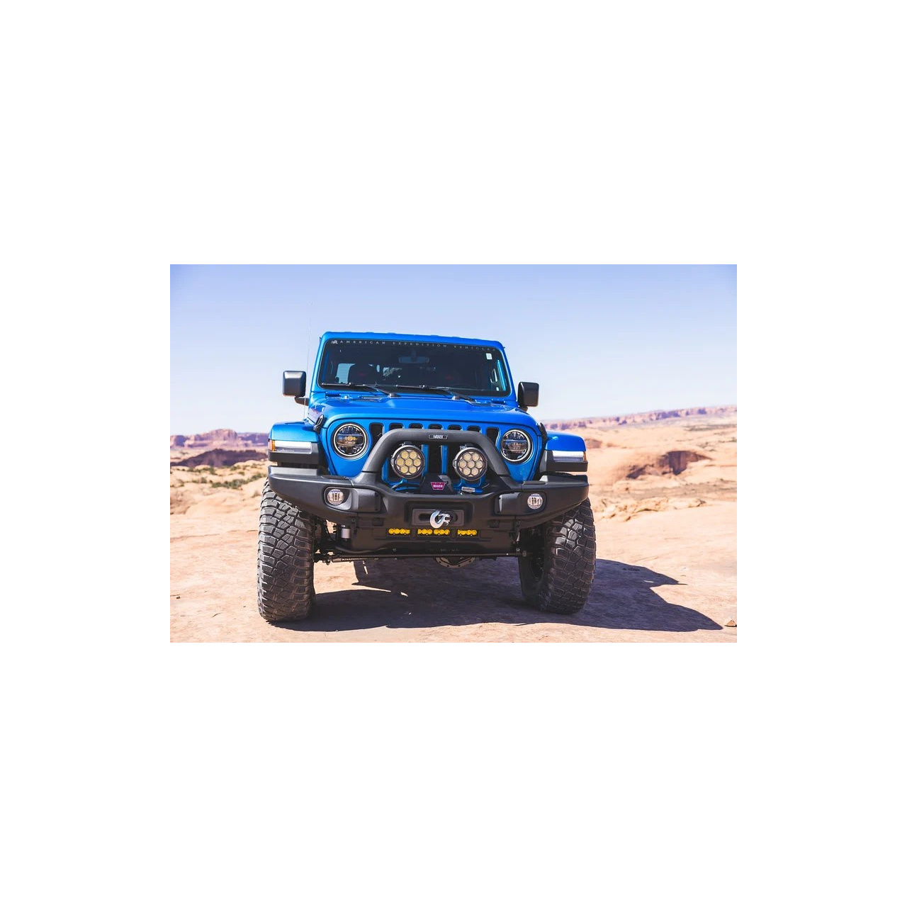 Zderzak przedni stalowy AEV EX – wysokie poszerzenia - Jeep Wrangler JK JL JT