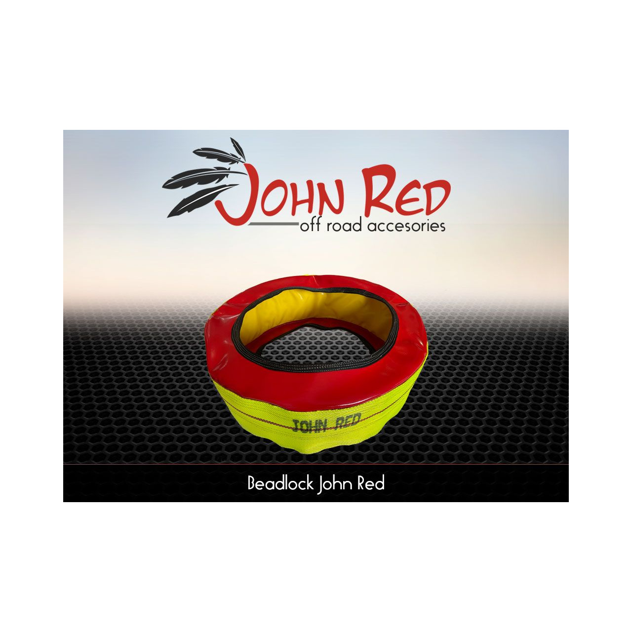 Beadlock (Dętlock) John Red na felgę 7/8x15/16 cali