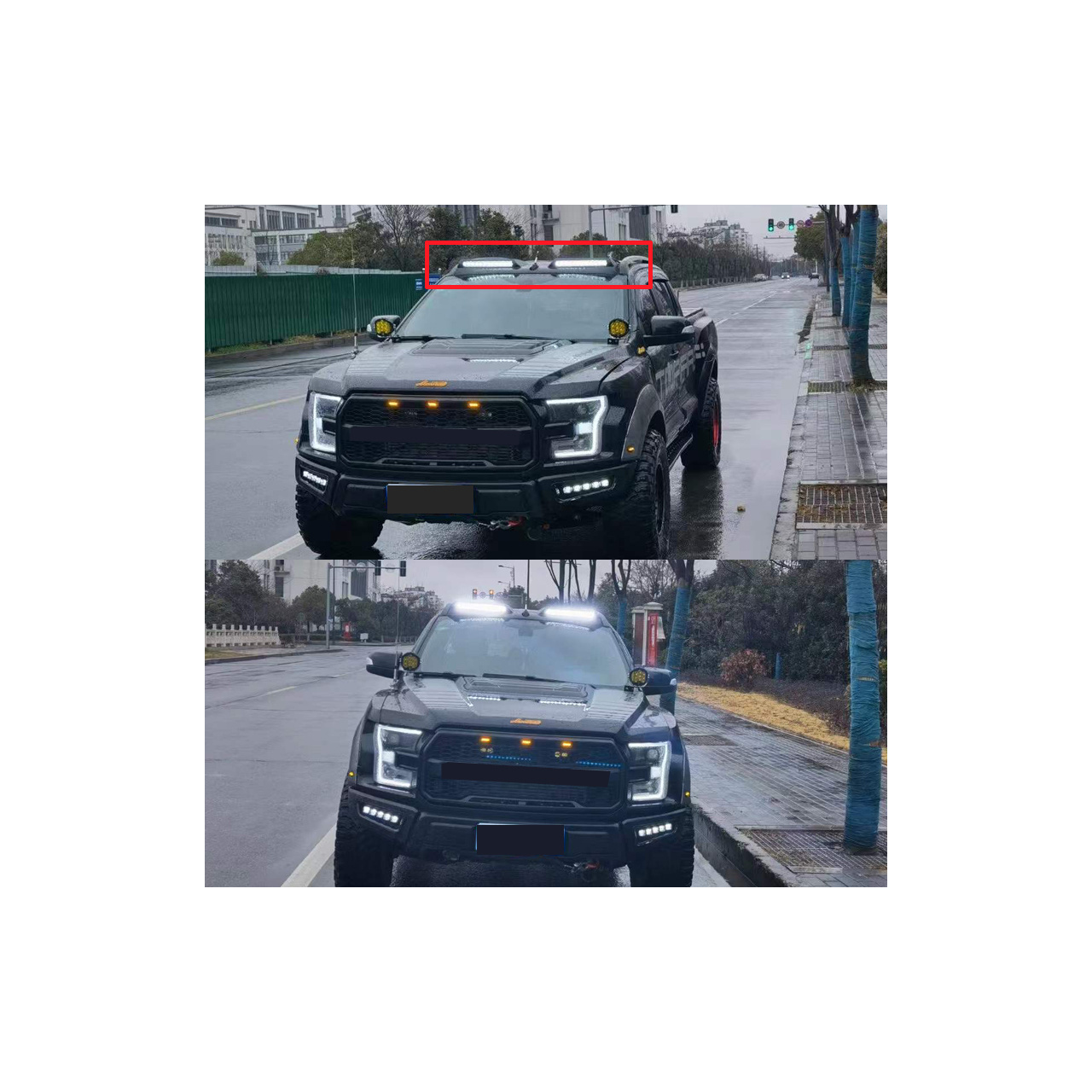  Spojler na dach przedni ze światłami led Ford Ranger 2011 - 2022