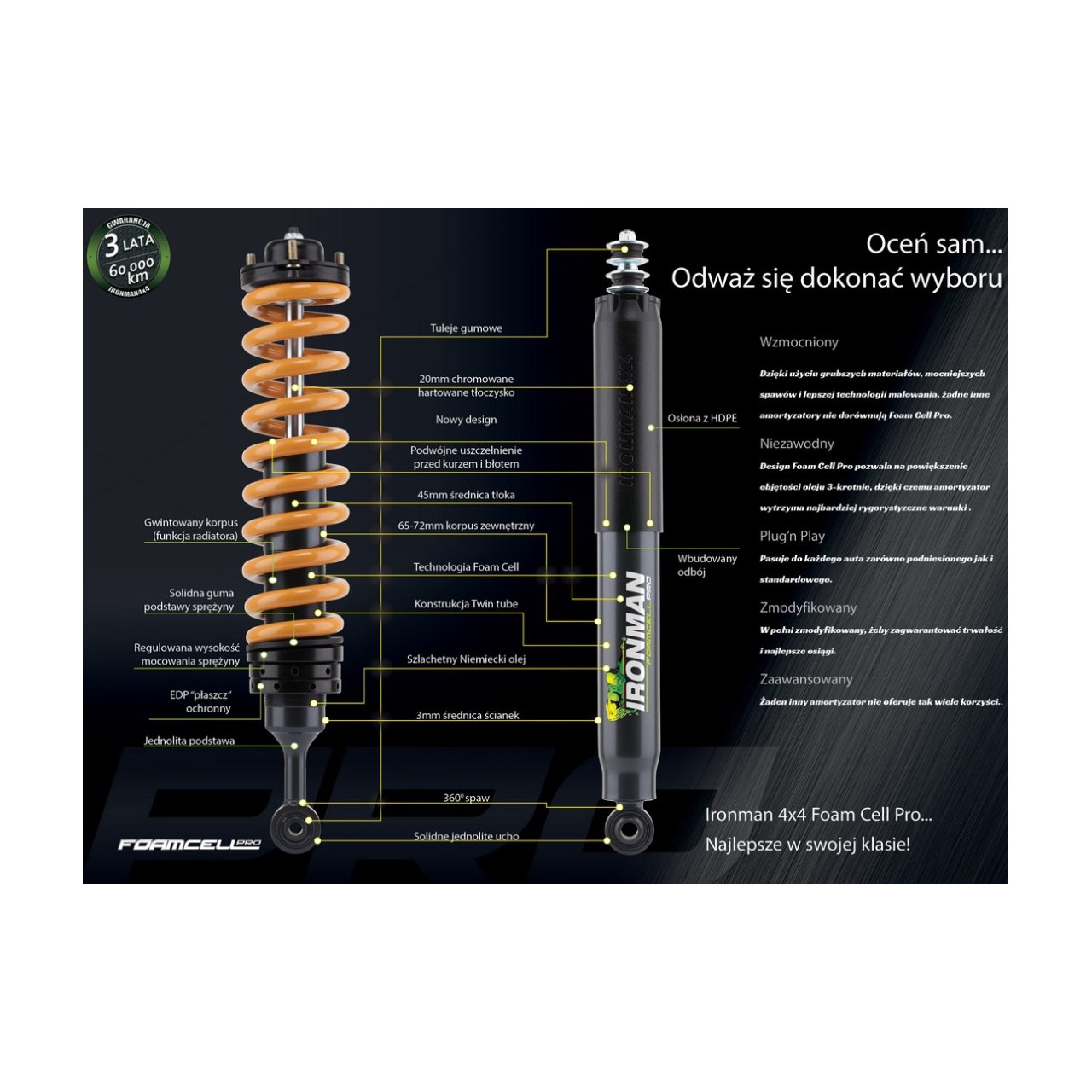 Zawieszenie Ironman do Nissan D23 2015+ LIFT 40mm