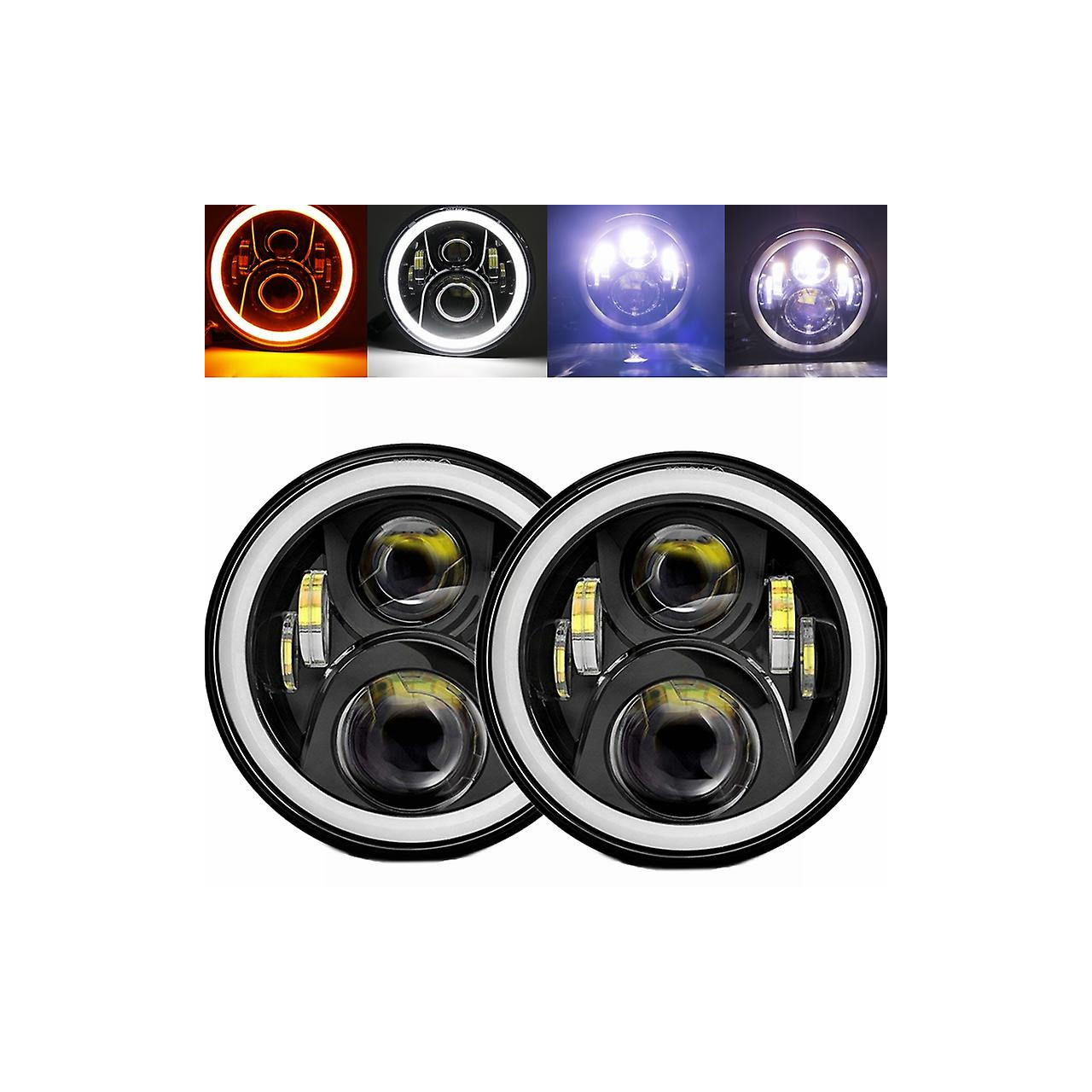  LAMPY PRZEDNIE LEDOWE 7'' JEEP WRANGLER JK 07-18