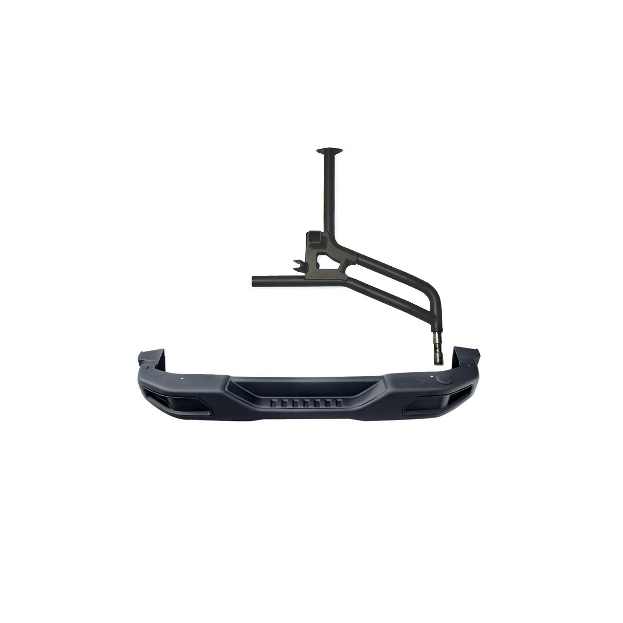  ZDERZAK TYLNY ROCZNICOWY 10-th ANNIVERSARY Z MOCOW3ANIEM KOŁA ZAPASOWEGO JEEP WRANGLER JK 2007-2018