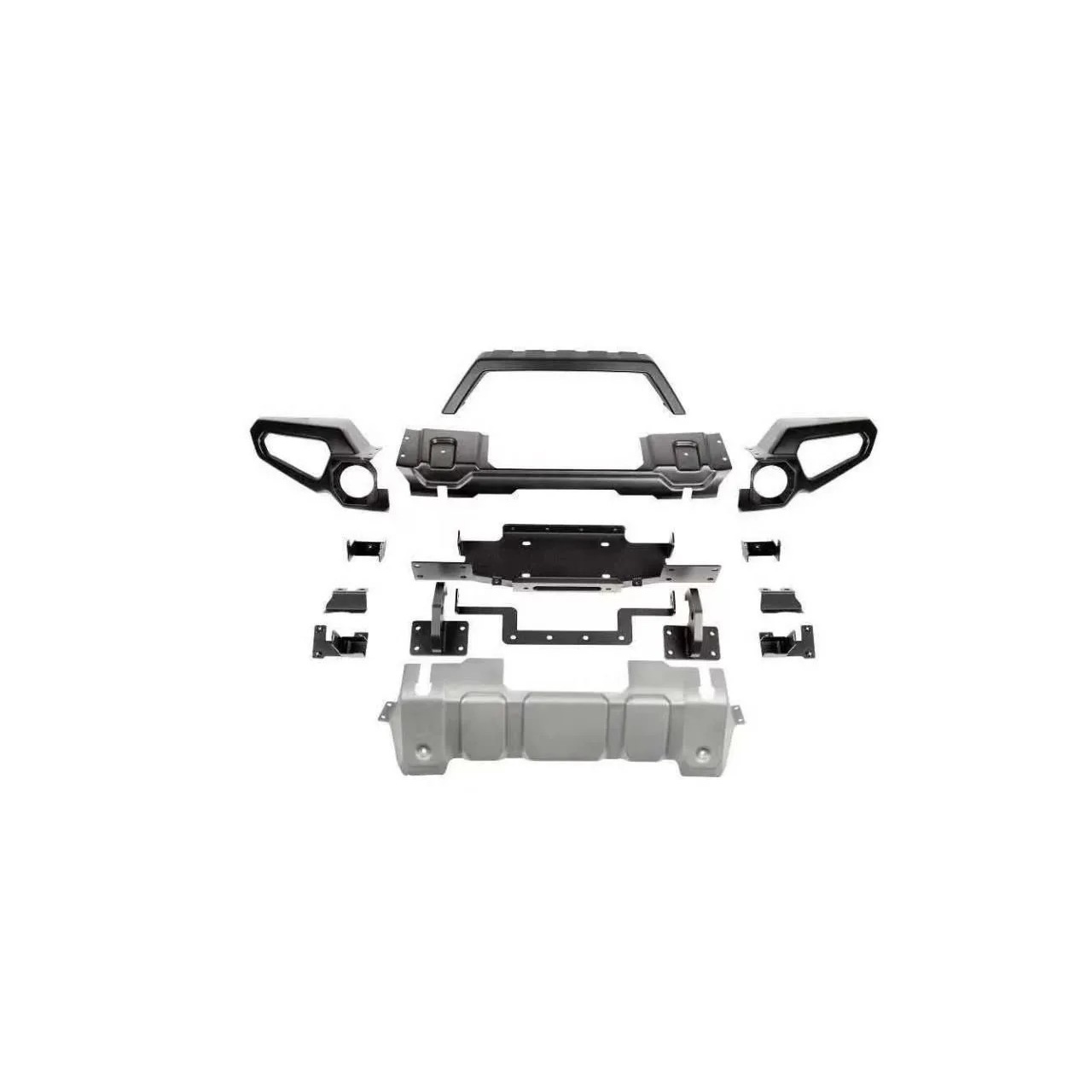 Pełny zderzak przedni stalowy RR Venator z narożami i płytą pod wyciągarkę - Jeep Wrangler JK JL