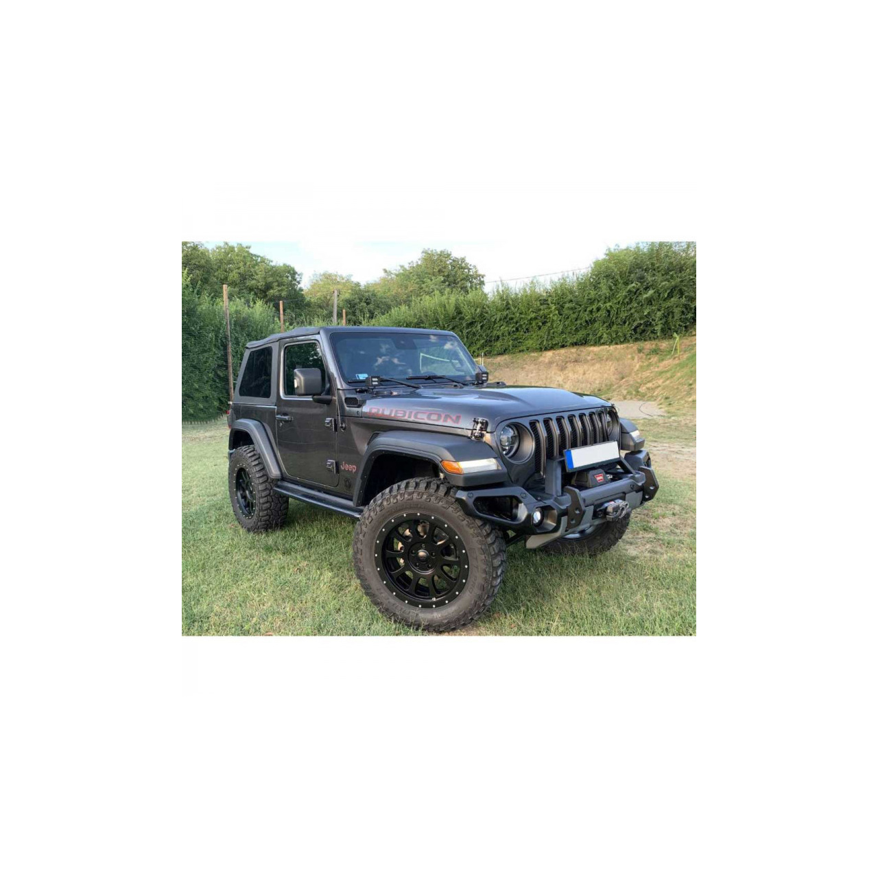 Pełny zderzak przedni stalowy RR Venator z narożami i płytą pod wyciągarkę - Jeep Wrangler JK JL