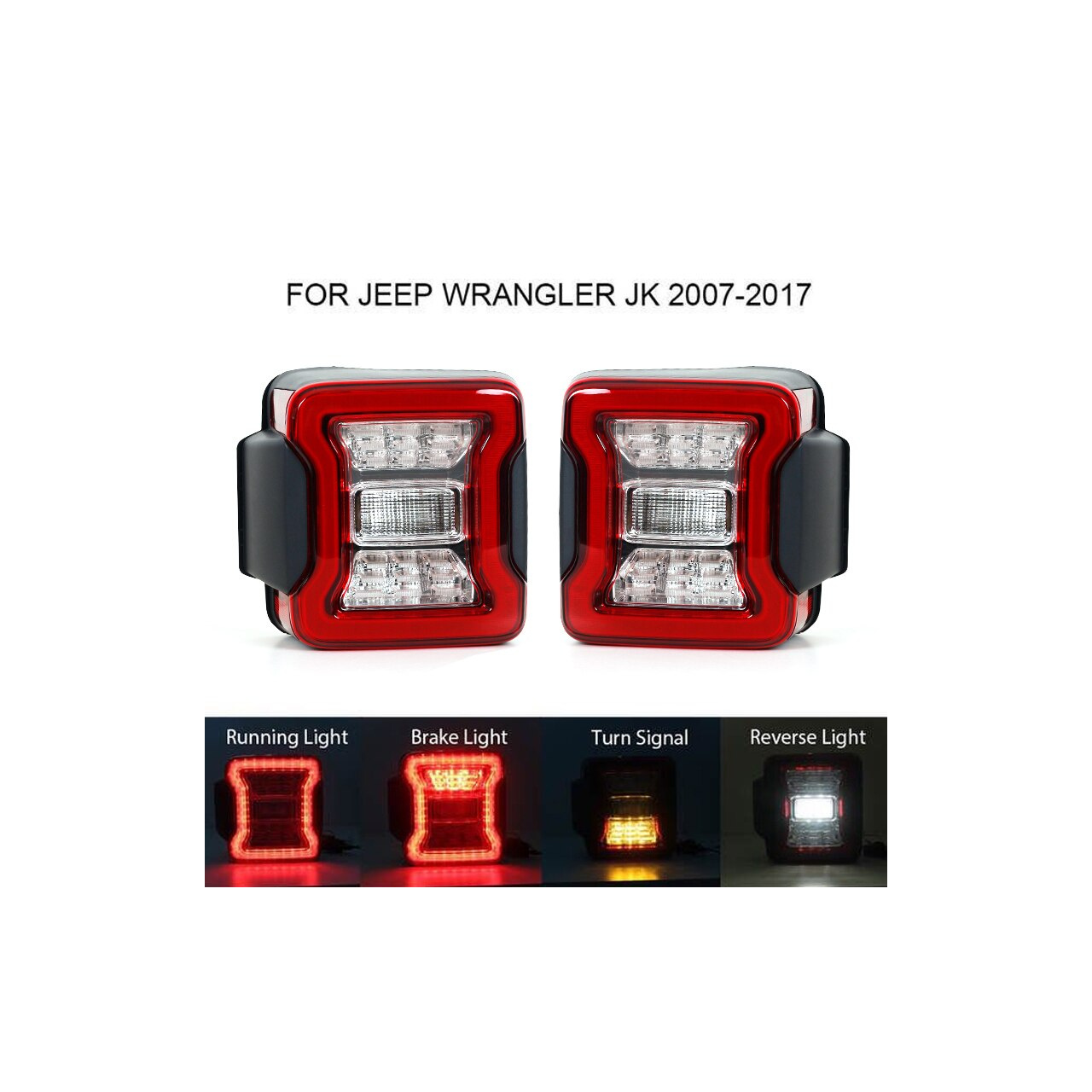 LAMPY TYLNE LED JEEP WRANGLER JK STYLIZACJA NA WRANGLER JL