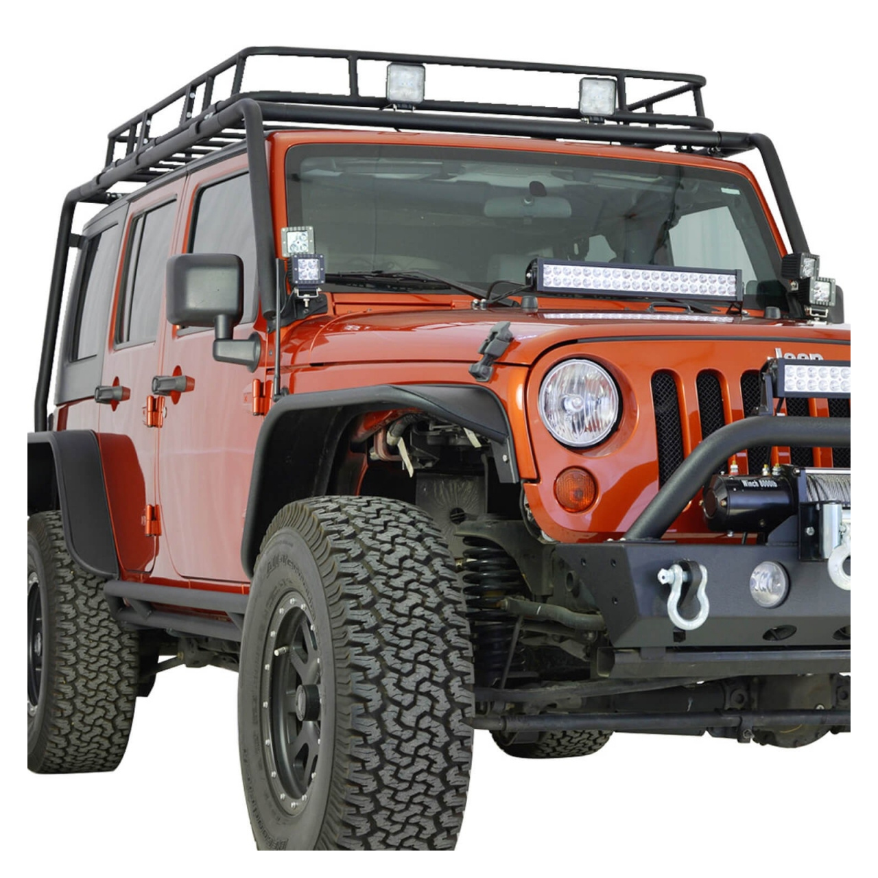 BAGAŻNIK DACHOWY Z KOSZEM PARAMOUNT AUTOMOTIVE JEEP WRANGLER 4D