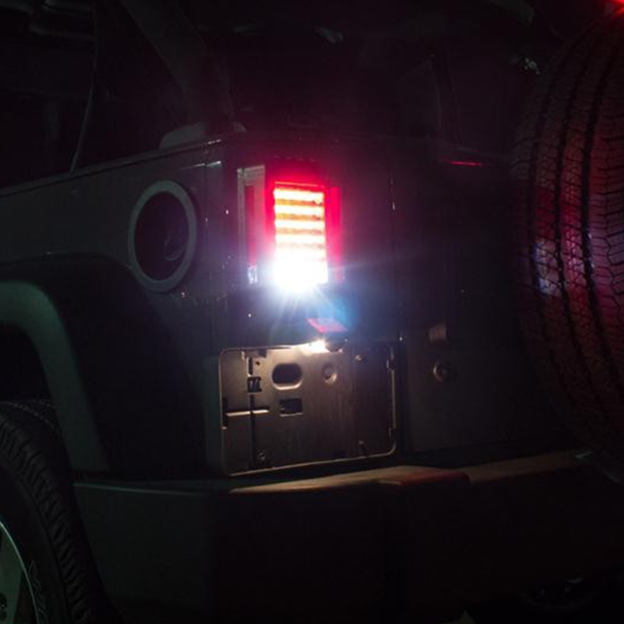 LAMPY TYLNE LED JEEP WRANGLER JK BLACK LIGHT