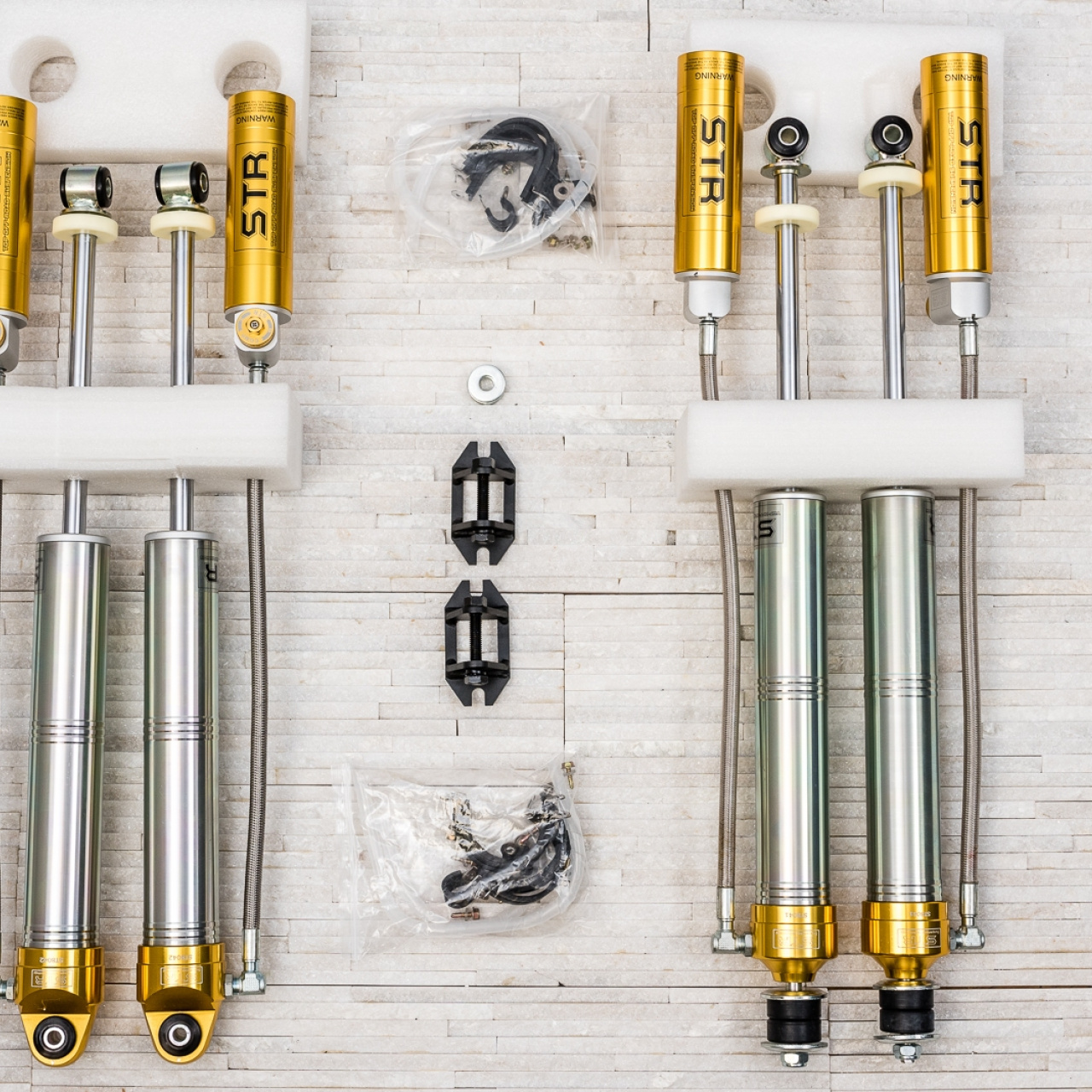 AMORTYZATORY GAZOWE STR RACING REGULOWANE LIFT 2,5-4 cale