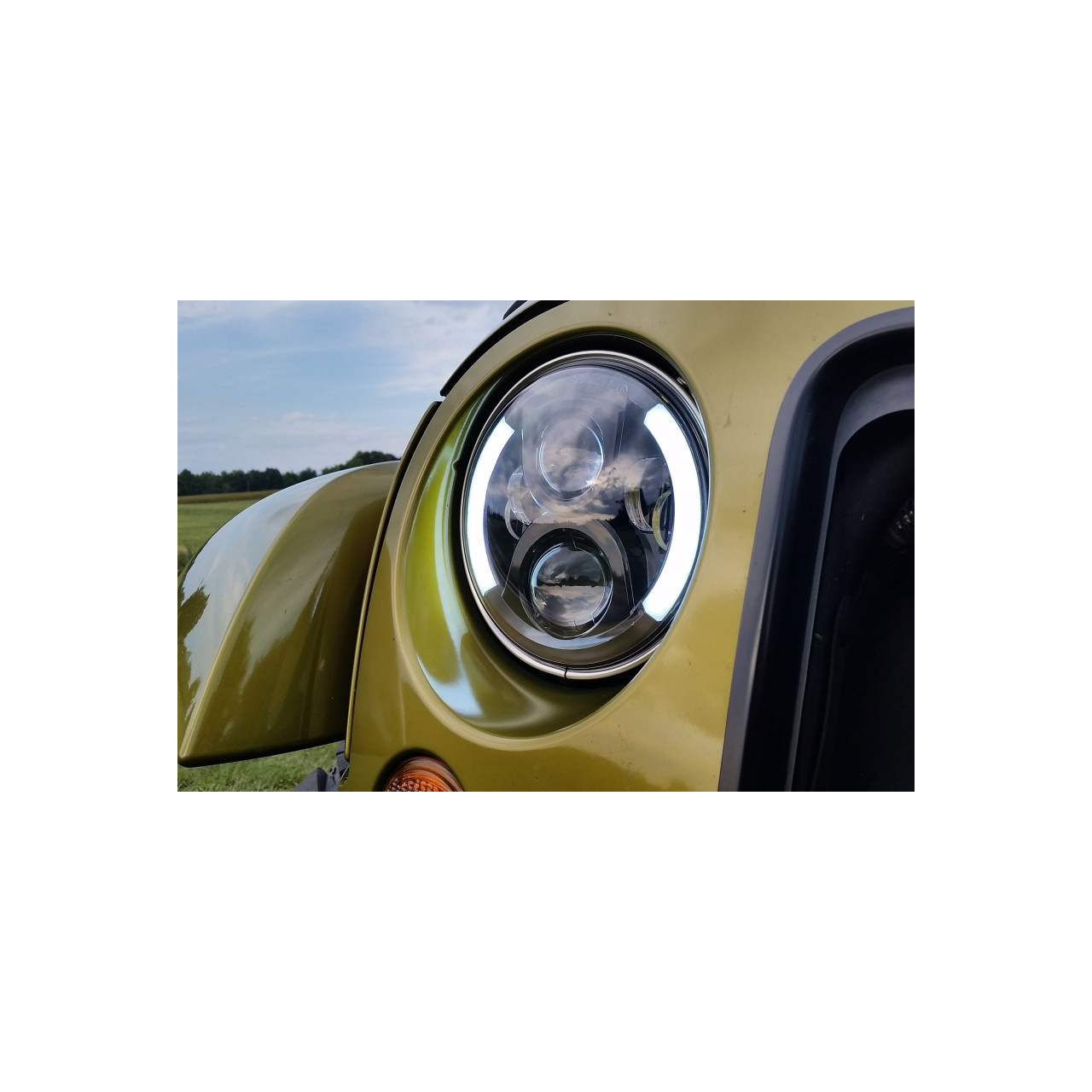 Reflektory przednie LED JW Speaker 8700 Evolution J2 Czarne - Jeep Wrangler JK