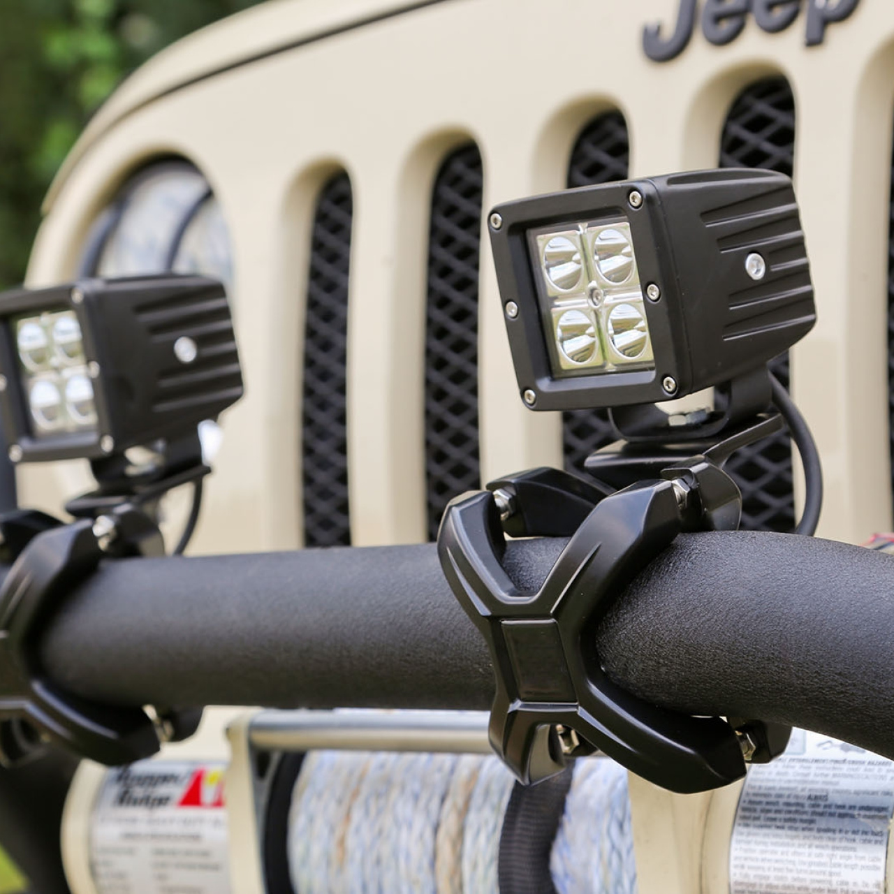  Mocowania świateł dodatkowych do orurowania o grubości od 2 do 3 cali - komplet 2 sztuk