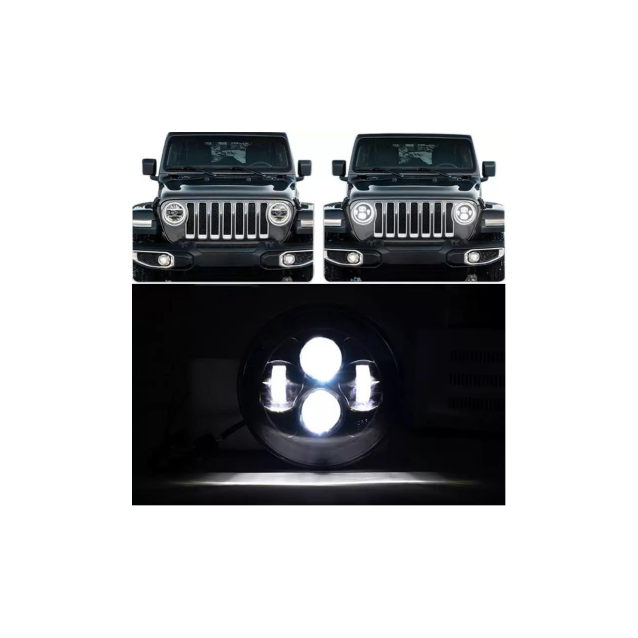 JEEP WRANGLER JL 2018+ LAMPY PRZEDNIE LED 9 CALI CE