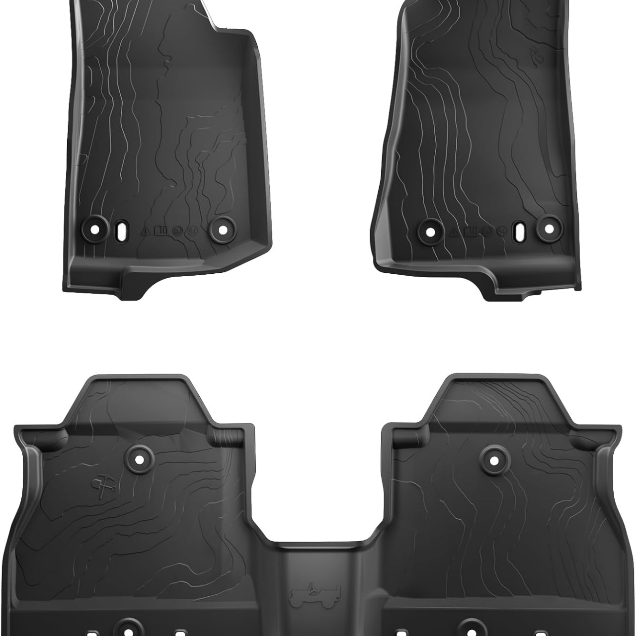 Komplet gumowych dywaników na podłogę Wrangler JL 2018+ Gladiator 2020+ 4D