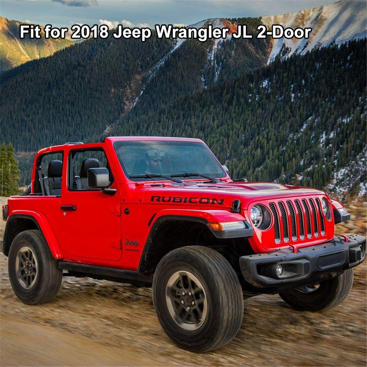 Komplet gumowych dywaników na podłogę Wrangler JL 2018+ 2D