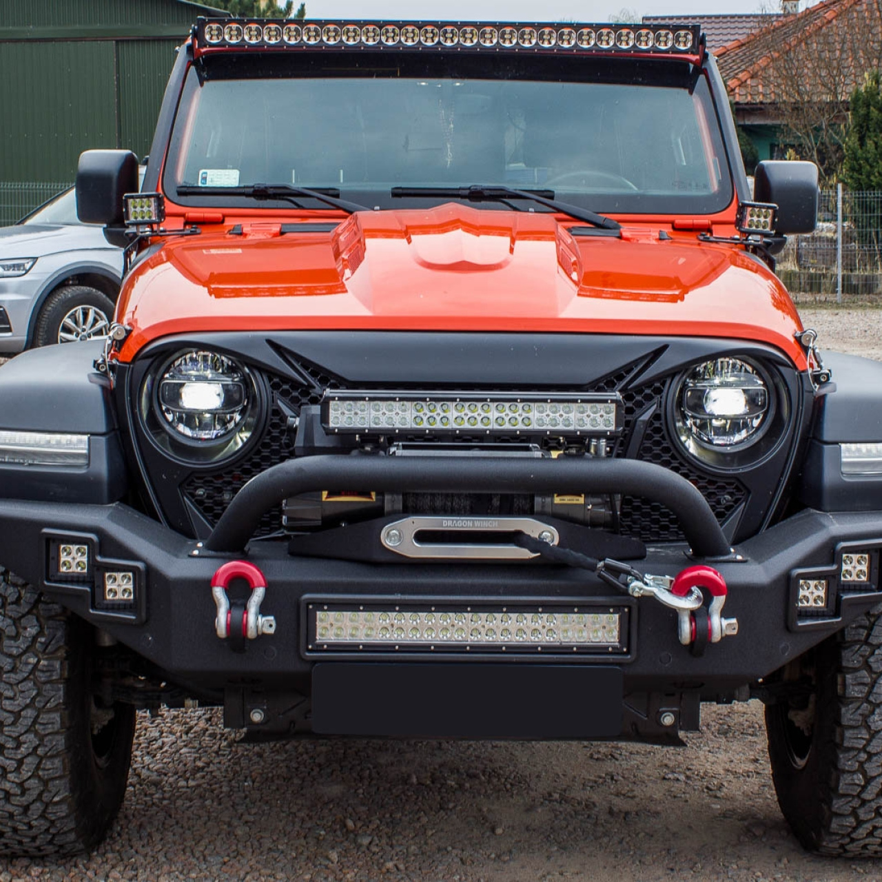 Zderzak przedni stal PARAMOUNT AUTOMOTIVE LP Jeep Wrangler JK JL