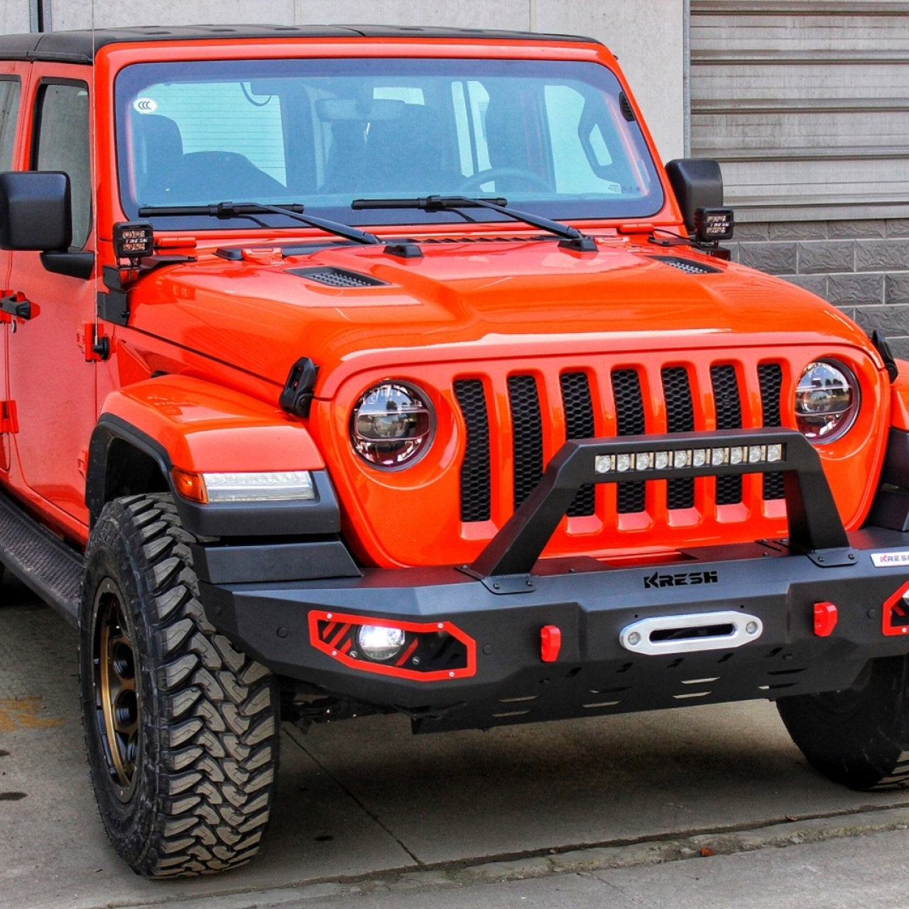ZDERZAK PRZEDNI BRAVE JEEP WRANGLER JL 2018+