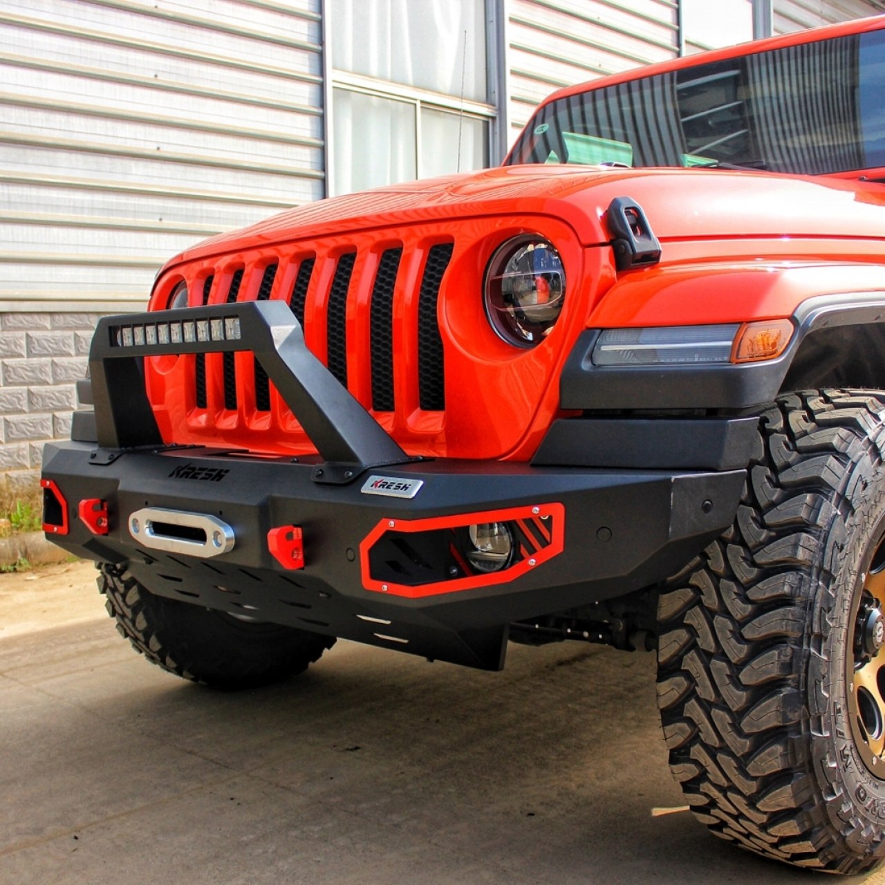 ZDERZAK PRZEDNI BRAVE JEEP WRANGLER JL 2018+