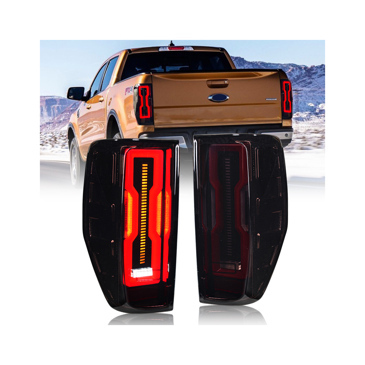 ŚWIATŁA TYLNE LED FORD RANGER 2015+