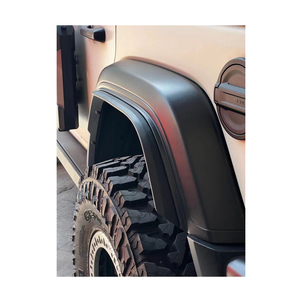 Dokładki poszerzeń błotników wyskich 5 cm Jeep Wrangler JL 2018+ tylko Rubicon w wersji amerykańskiej 