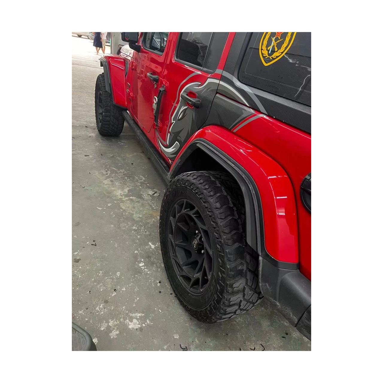 Dokładki poszerzeń błotników wyskich 5 cm Jeep Wrangler JL 2018+ tylko Rubicon w wersji amerykańskiej 