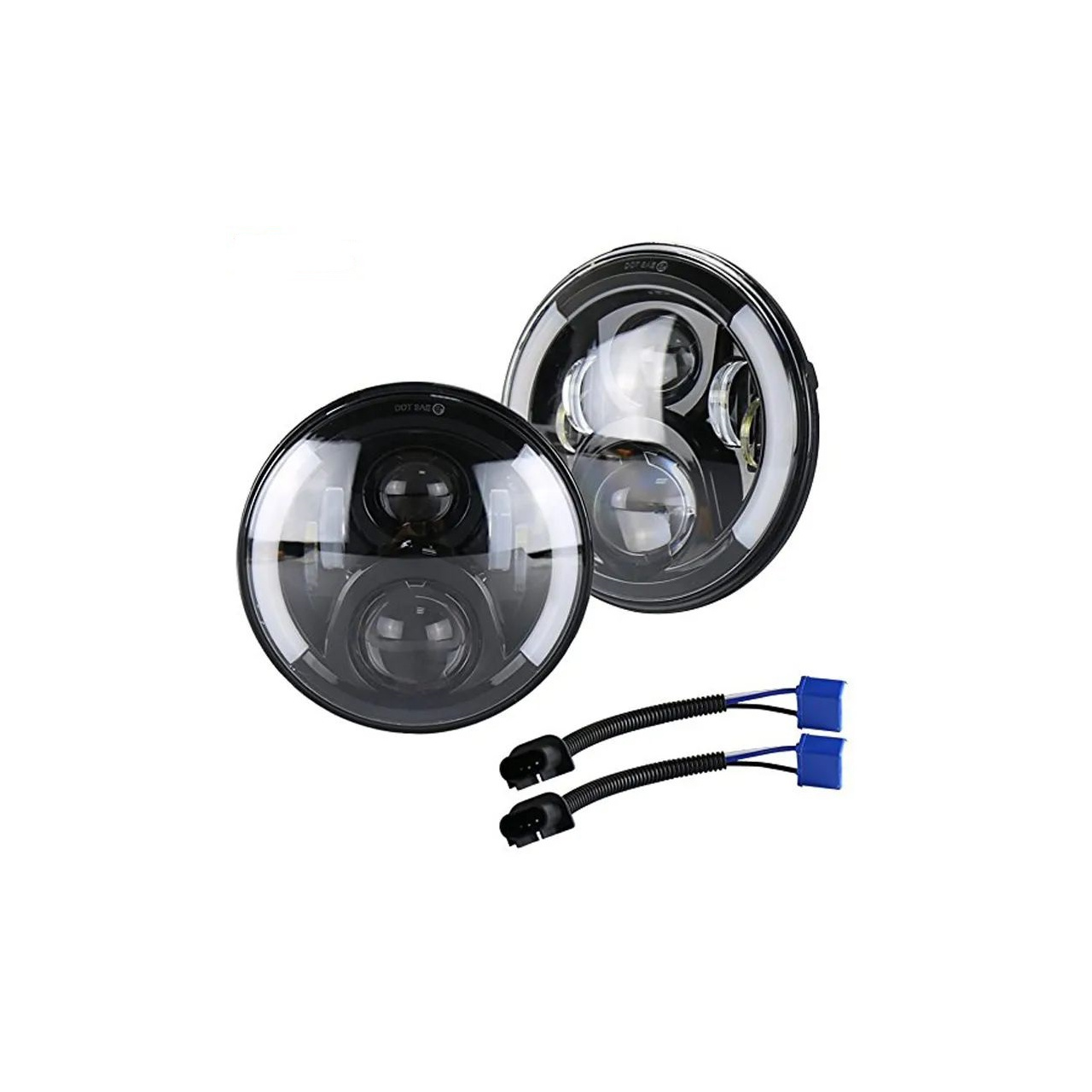  LAMPY PRZEDNIE LEDOWE 7'' JEEP WRANGLER JK 07-18