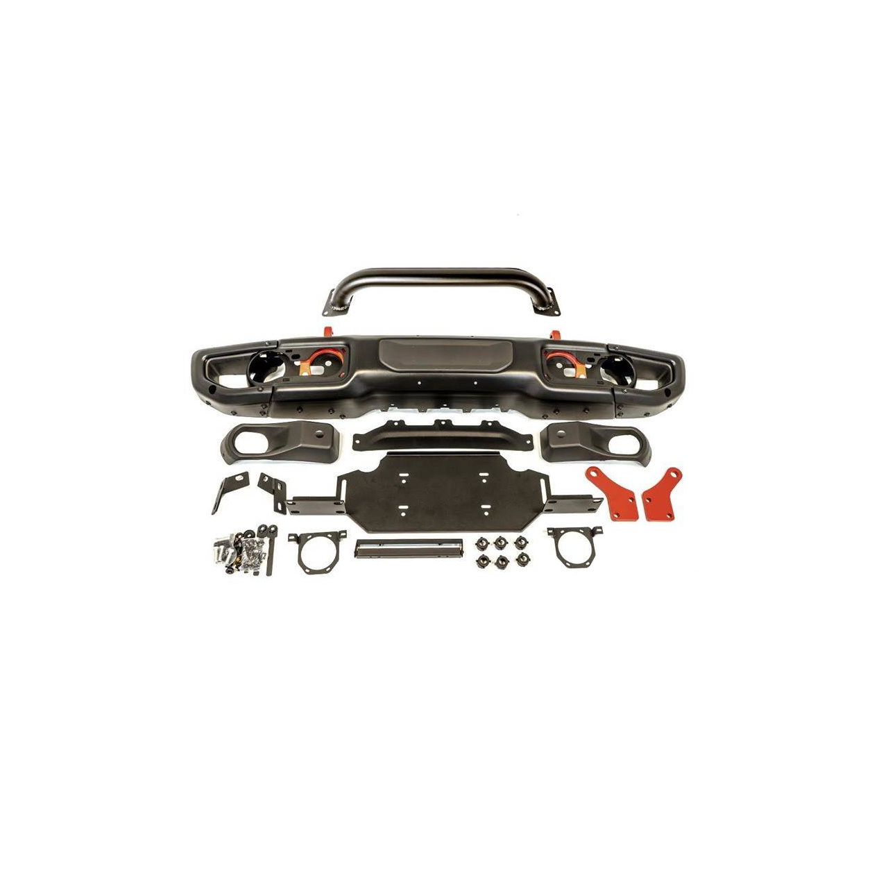 Zderzak przedni stalowy z płytą pod wyciągarkę i bullbarem - Jeep Wrangler JL 2018+