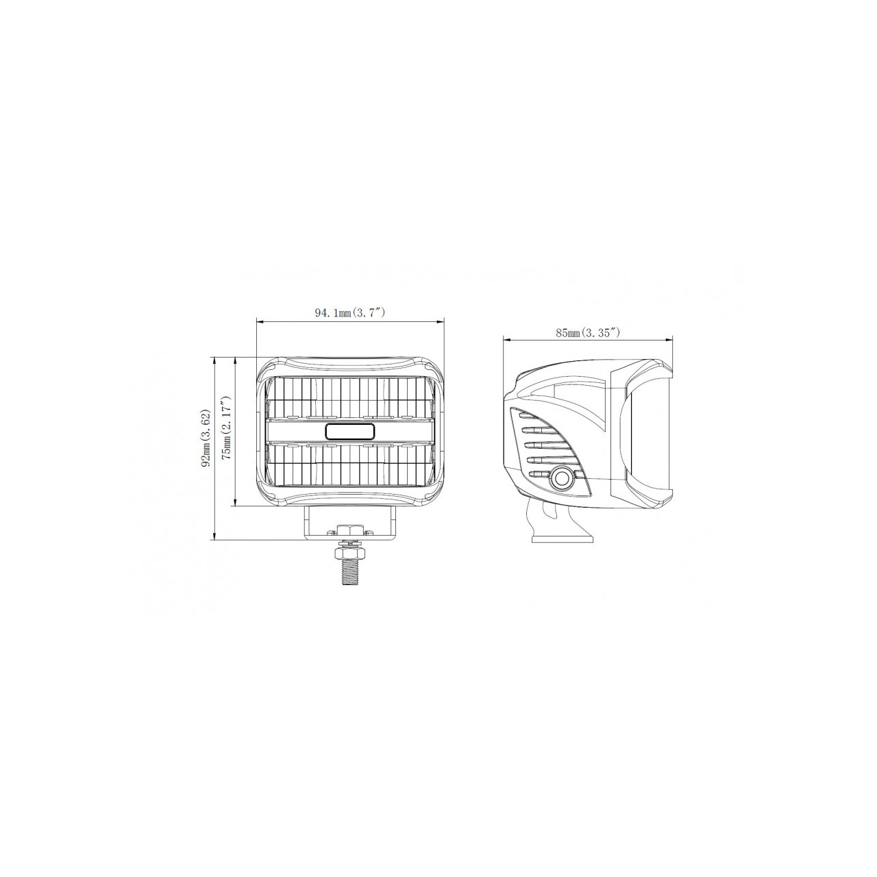 LED lampa robocza 27W