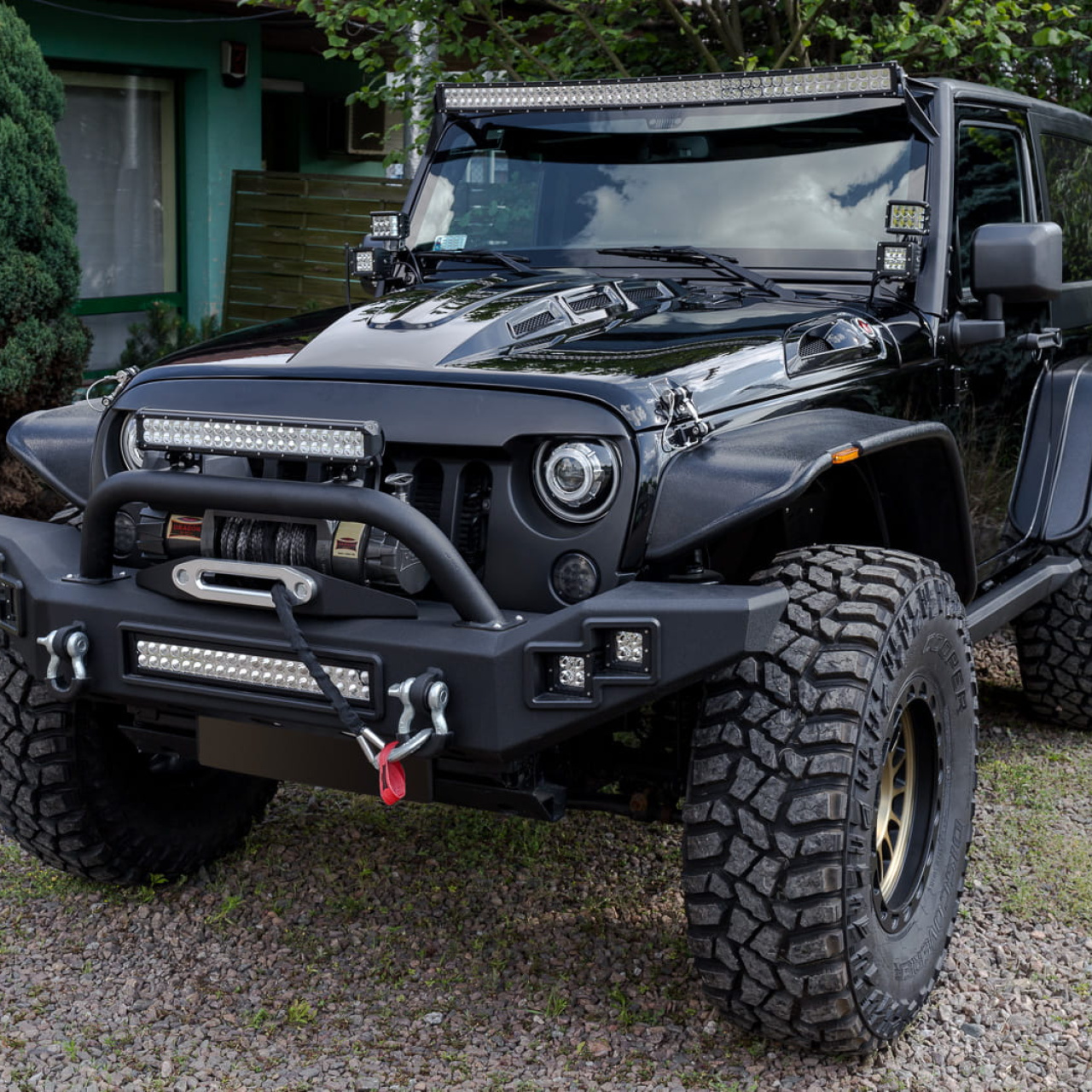 Zderzak przedni stal PARAMOUNT AUTOMOTIVE LP Jeep Wrangler JK JL