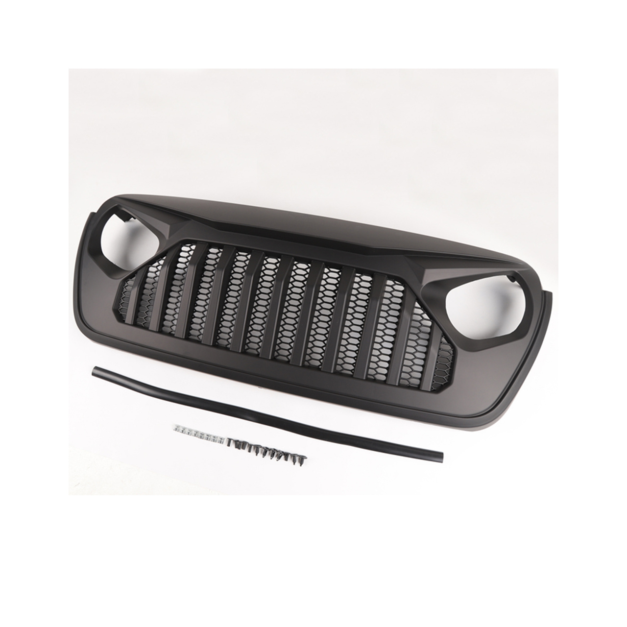 Grill Angry Eyes Matte Black OFD - Jeep Wrangler JL