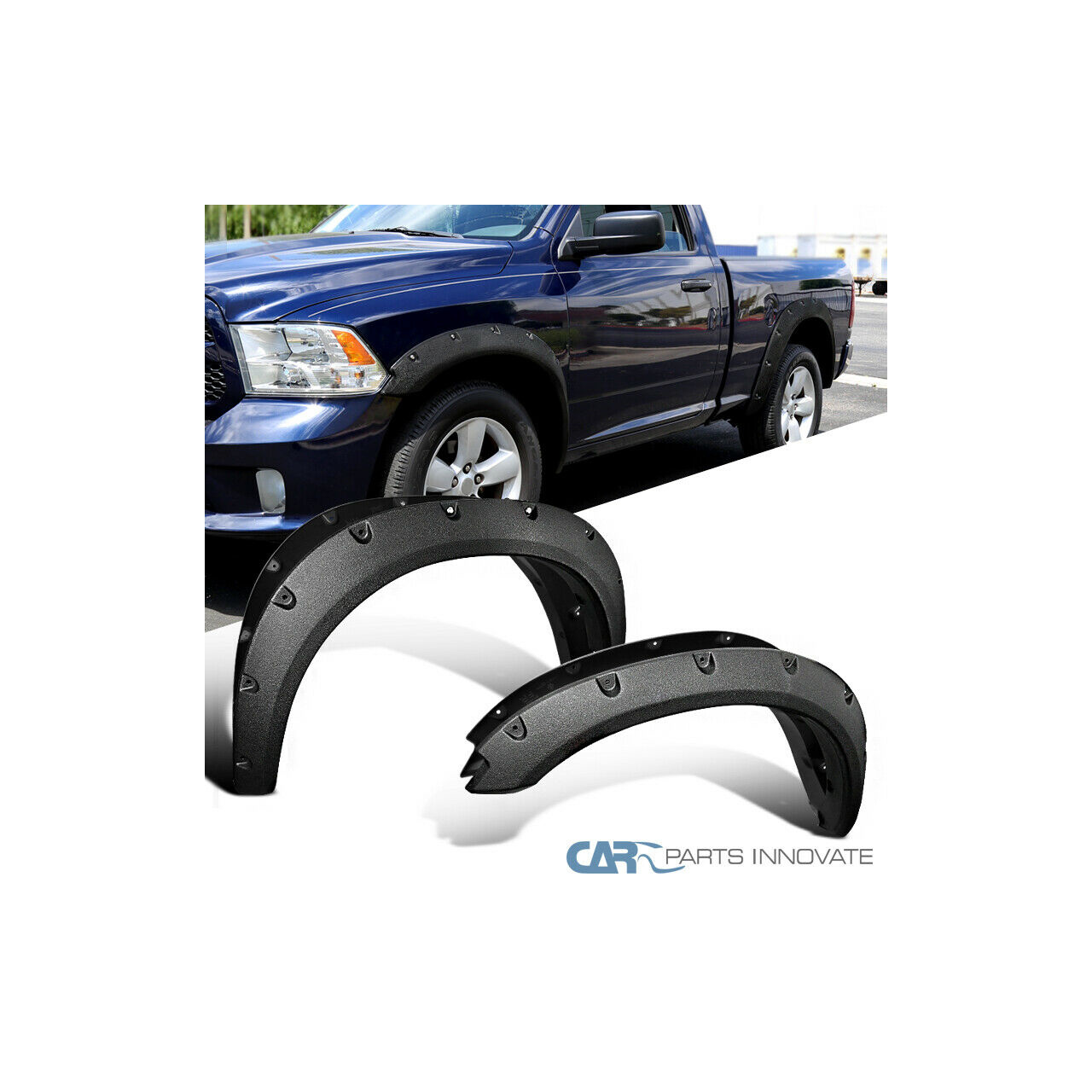 Poszerznia nadkoli, błotników czarny mat raptor - Dodge RAM 1500, 09-18