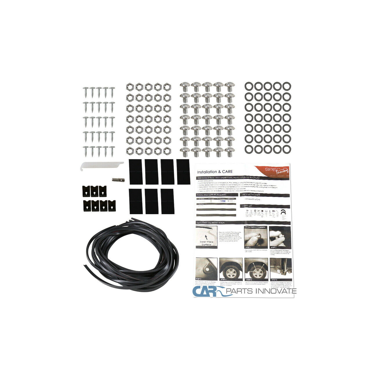 Poszerznia nadkoli, błotników czarny mat raptor - Dodge RAM 1500, 09-18