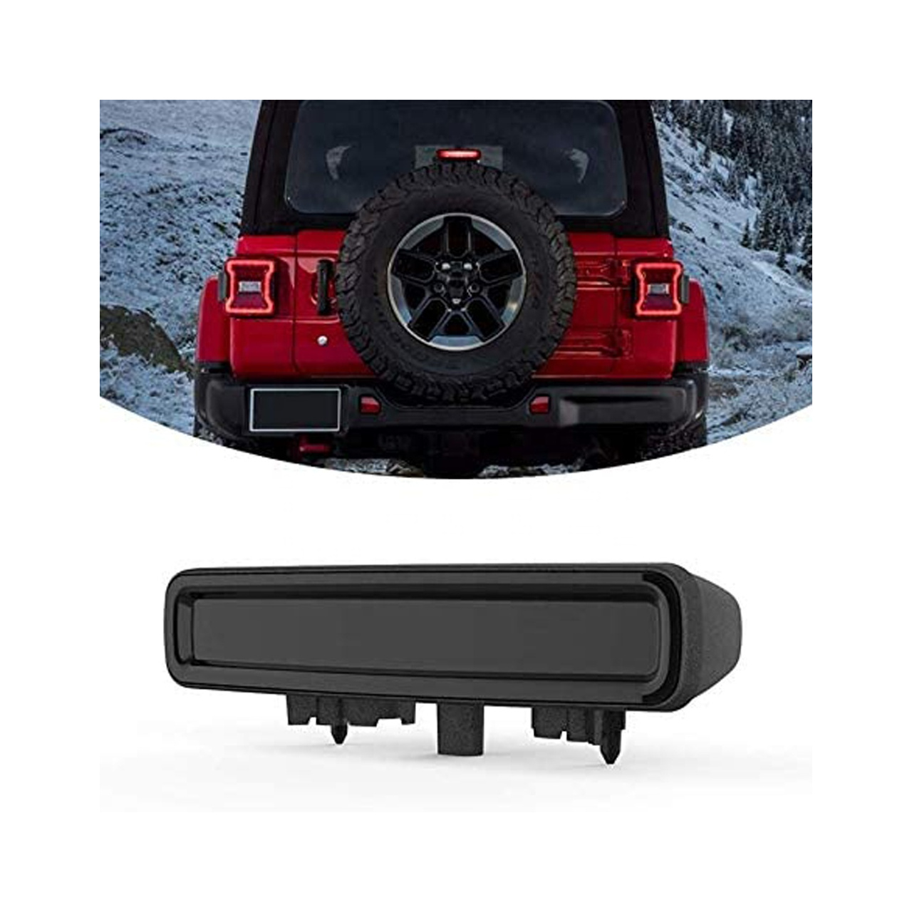 Światło stop LED tylne smoked Wrangler JL 2018+