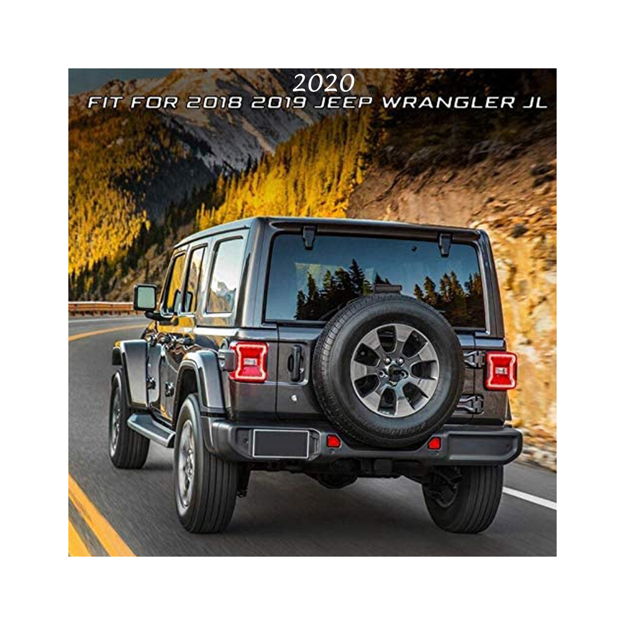 Światło stop LED tylne smoked Wrangler JL 2018+