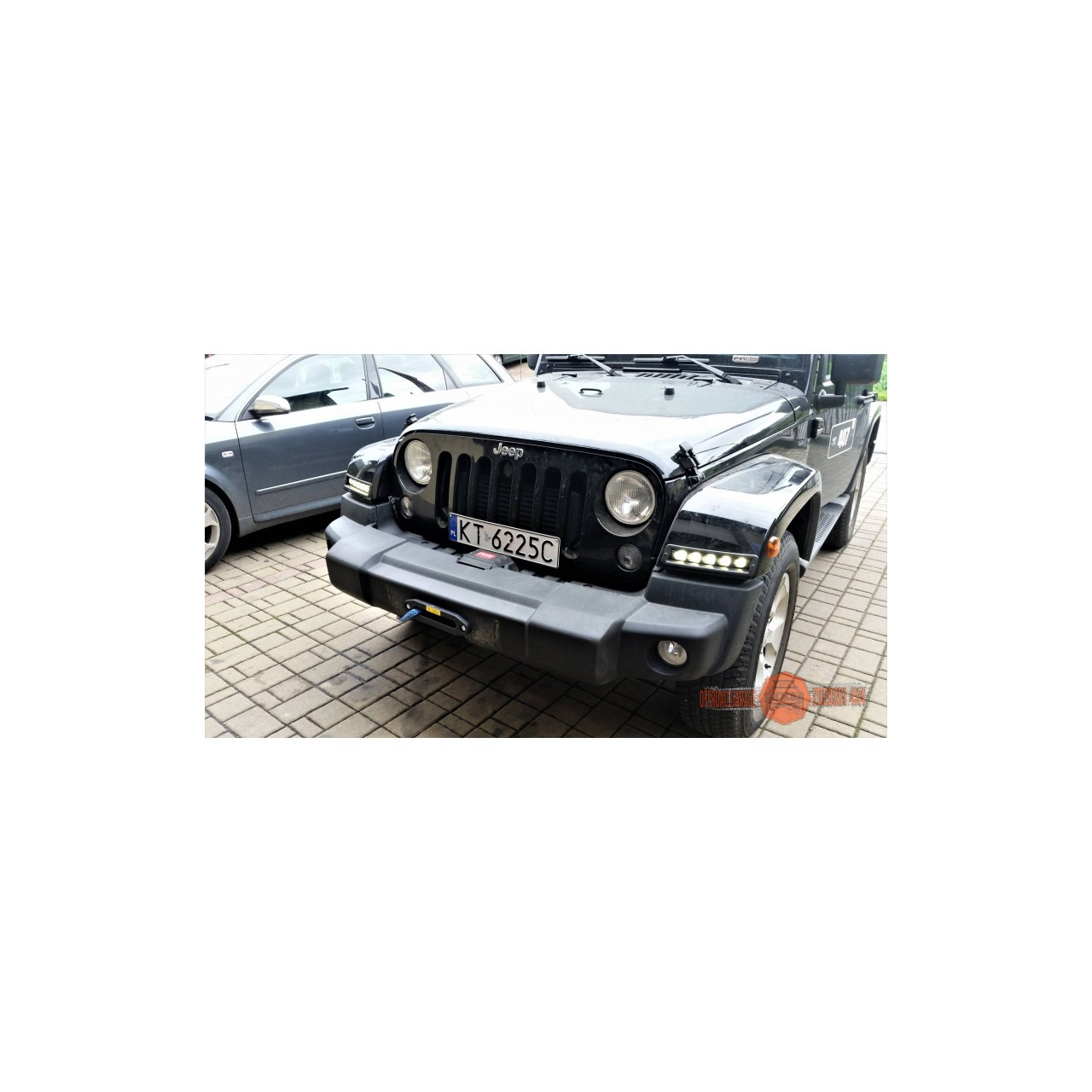 Jeep Wrangler JK 2007-2018 płyta montażowa wyciągarki pod oryginalny zderzak w wersji europejskiej