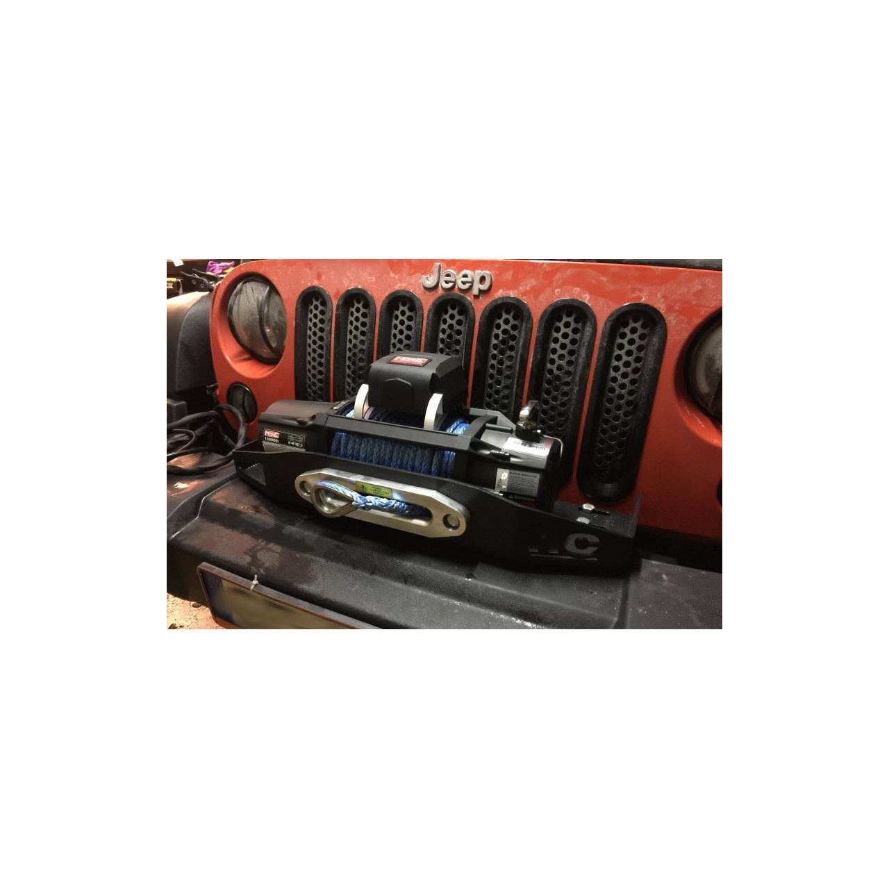 Płyta montażowa wyciągarki nad zderzakem Jeep Wrangler JK 2007-2018