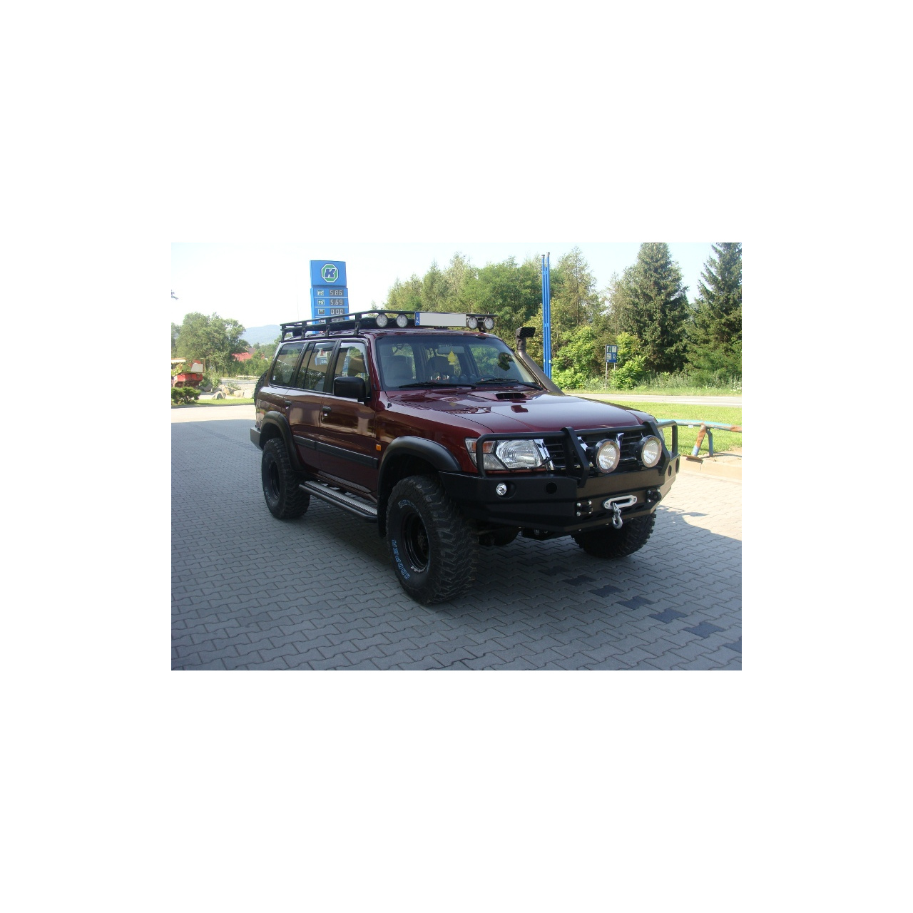 Bagażnik dachowy Nissan Patrol Y61 długi bez siatki