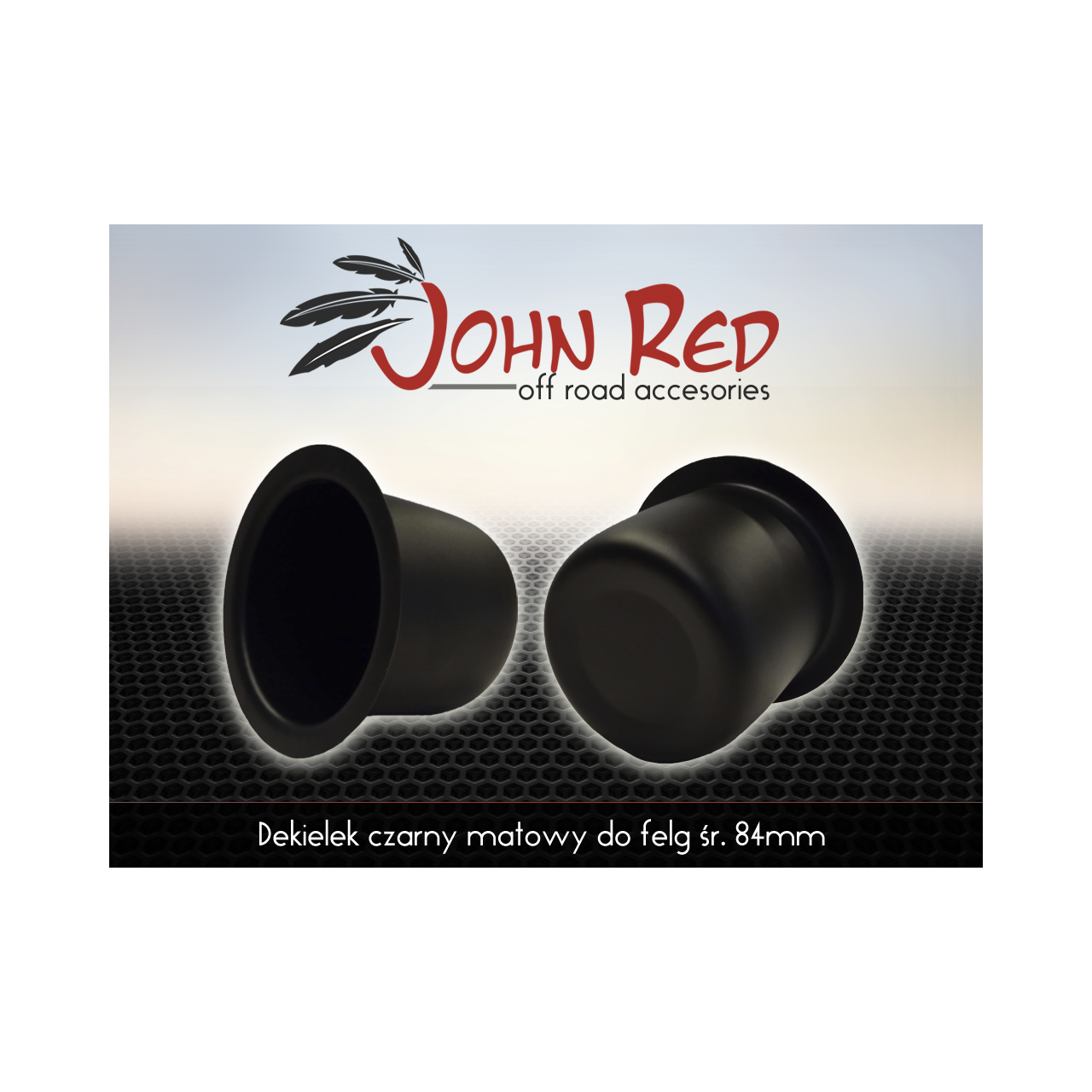 Dekielek czarny matowy do felg śr. 84mm