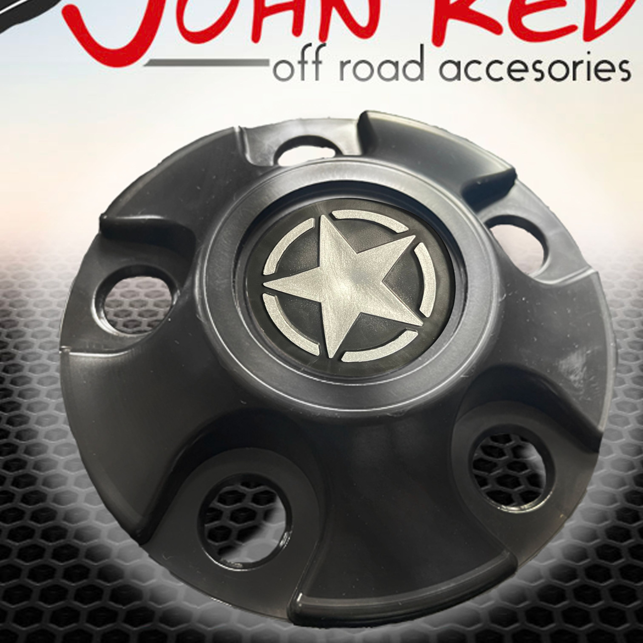 Komplet 4 sztuk dekieleków czarnych do felg o rozstawie 5x127 pod nakrętki JEEP