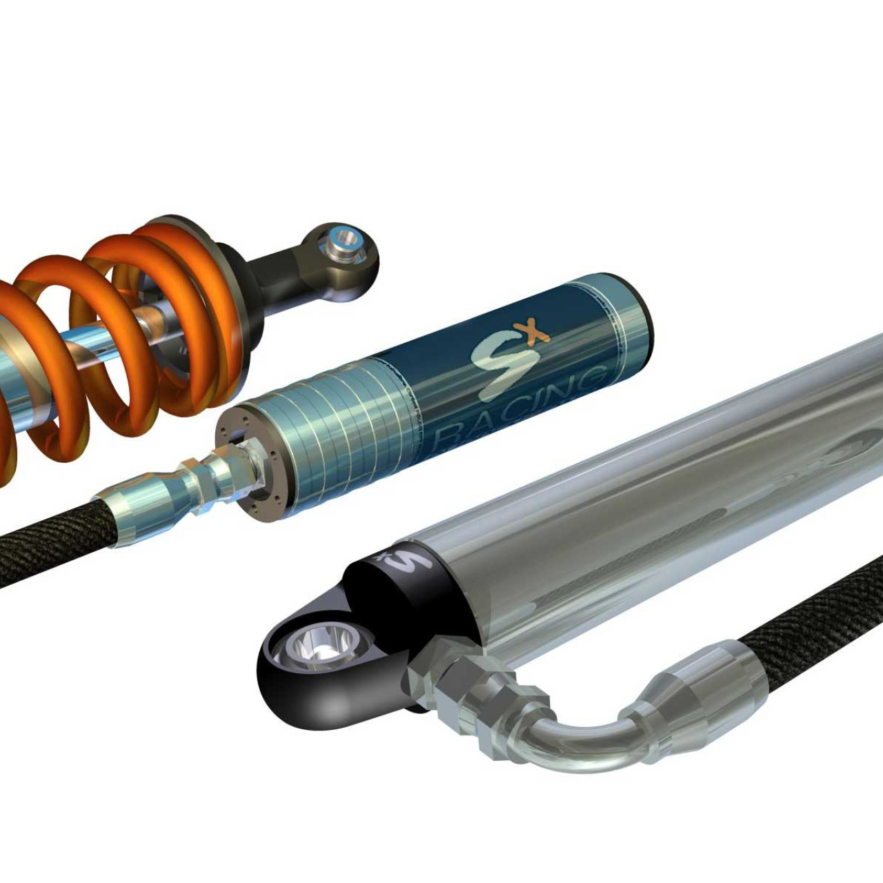 Komplet amortyzatorów OEM SX Racing - Nissan Navara D40