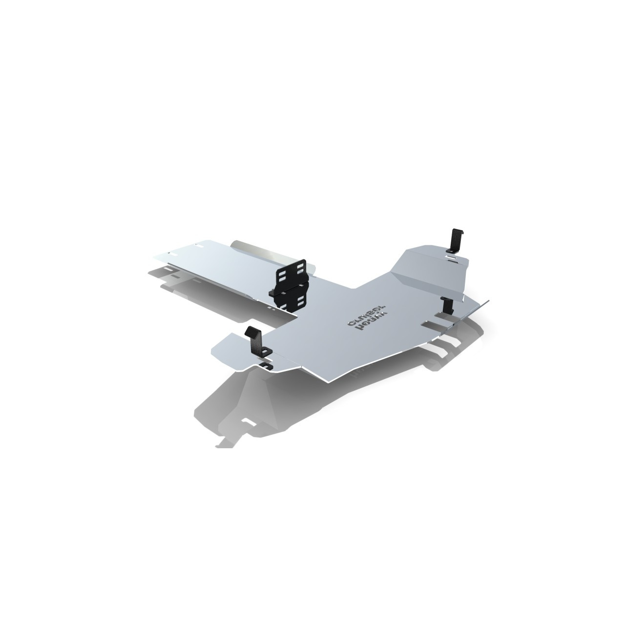 Osłona skrzyni biegów i reduktora OFFROAD Toyota Land Cruiser 150 155 Prado J15 2009 - 2021 aluminiowa