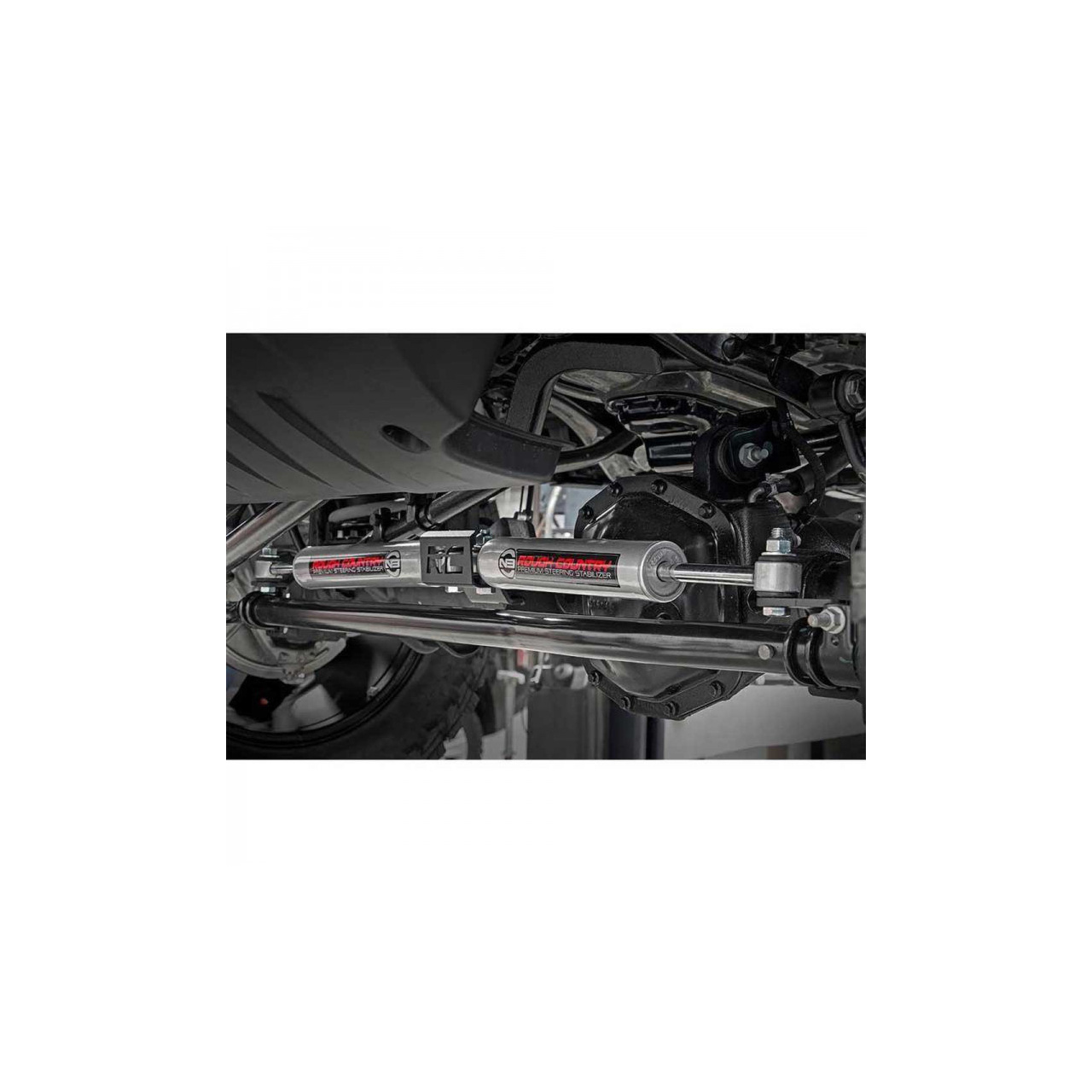 Podwójny amortyzator skrętu Rough Country N3 Lift 2,5-8" Wrangler JL 2018+