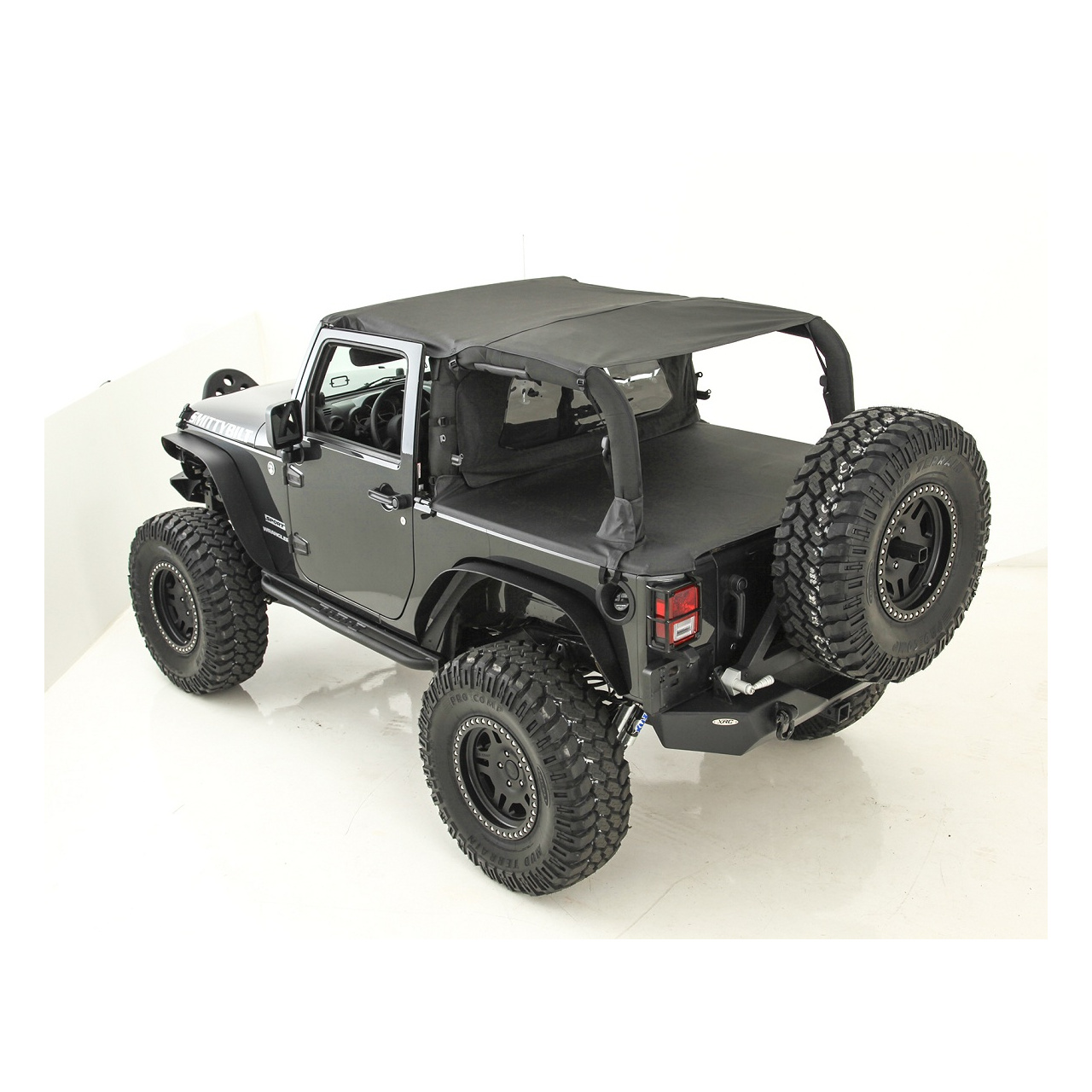 Pokrycie bagażnika czarne SMITTYBILT - Jeep Wrangler JK 2 drzwi