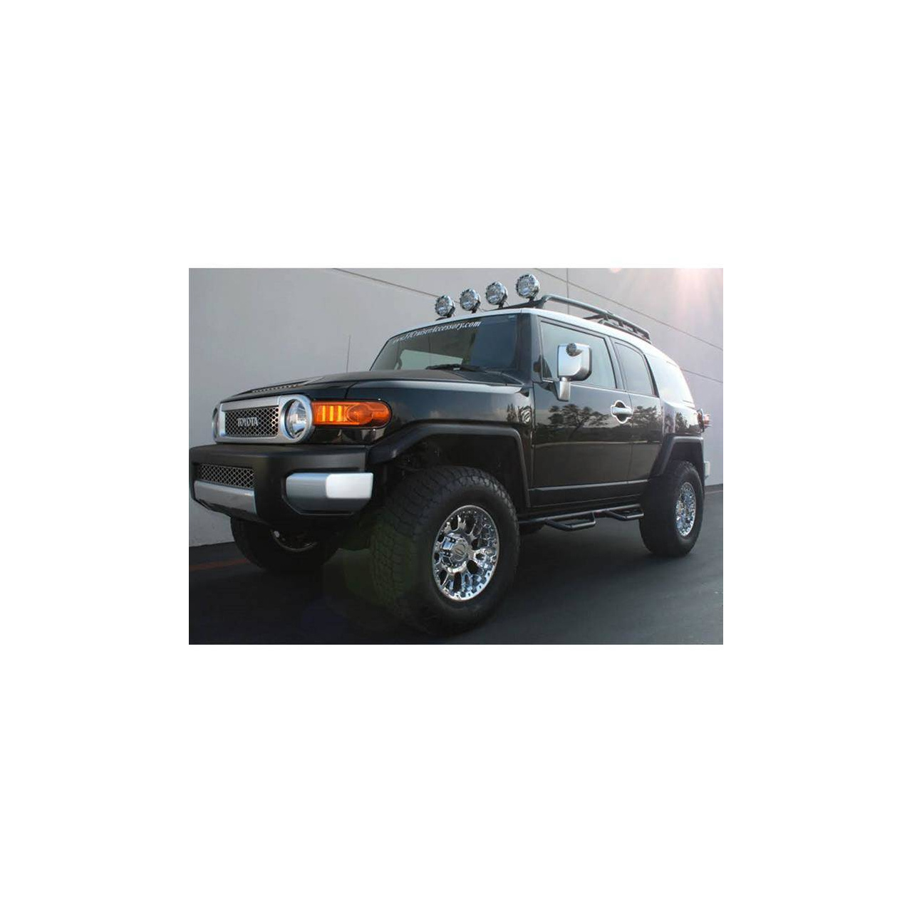 Progi, stopnie boczne SMITTYBILT Nerf Steps Czarne - Toyota FJ Cruiser