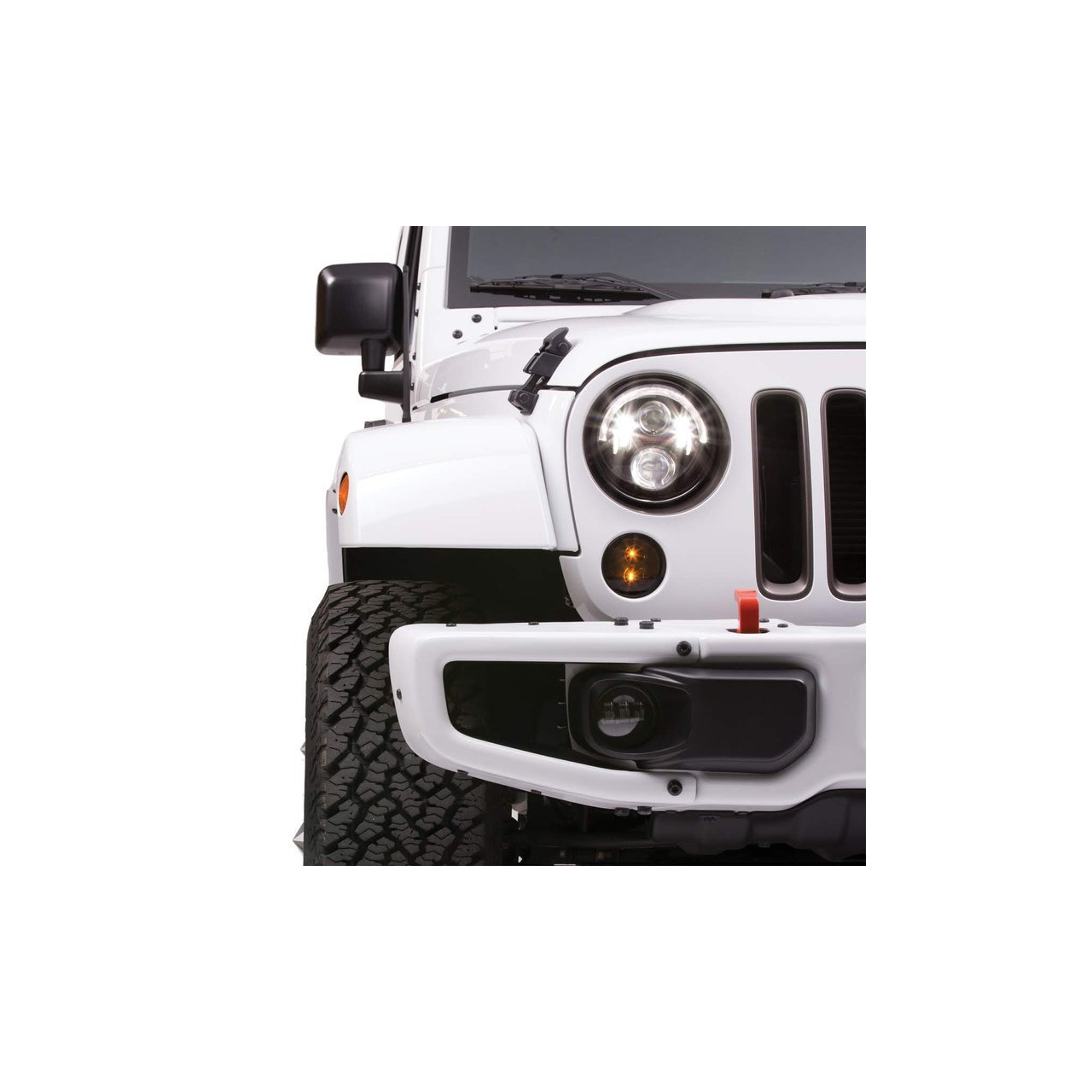 Reflektory przednie LED JW Speaker 8700 Evolution J2 Czarne - Jeep Wrangler JK