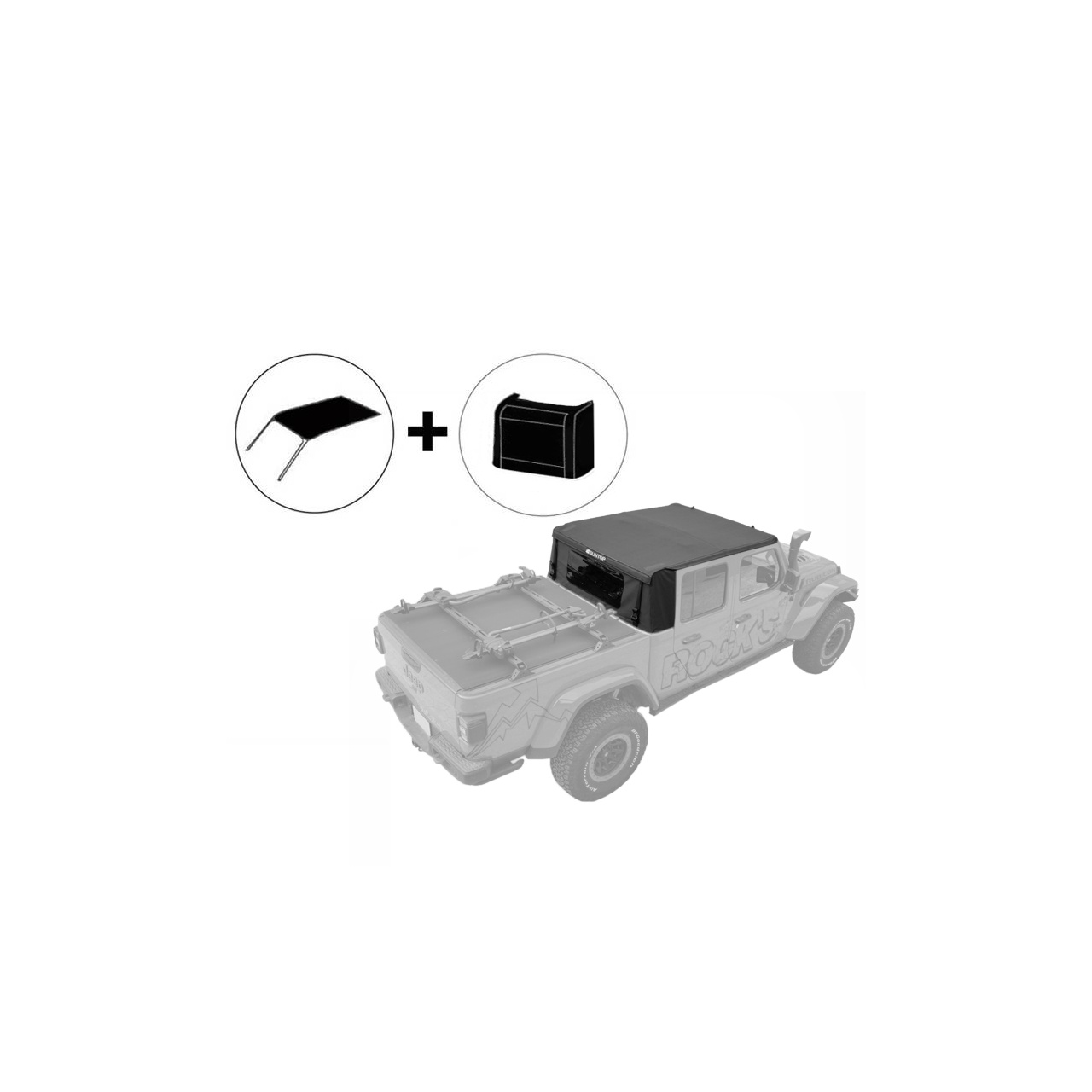  JEEP GLADIATOR 2018+ Dach Soft top Suntop