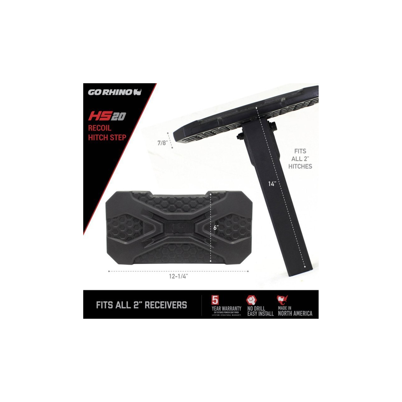 Stopień do haka holowniczego Go Rhino HS-20 