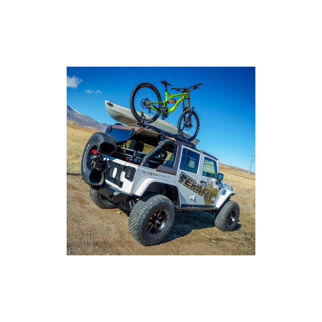 JEEP WRANGLER JL 2018+ Wzmocnione przeniesienie i mocowanie koła zapasowego TeraFlex Alpha HD