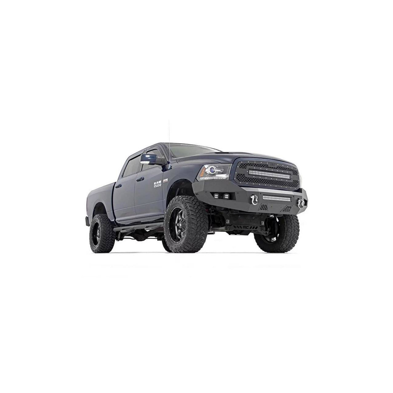 Zderzak stalowy przód z oświetleniem LED Rough Country RAM1500 2009-2018