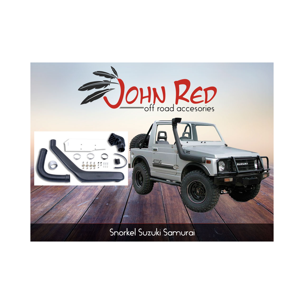 Snorkel Suzuki Samurai lewa strona